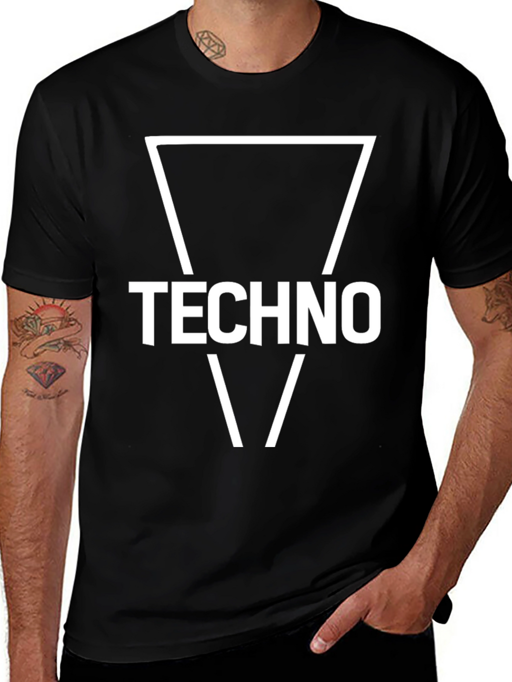 Techno Graphic T-Shirt - Bold Style