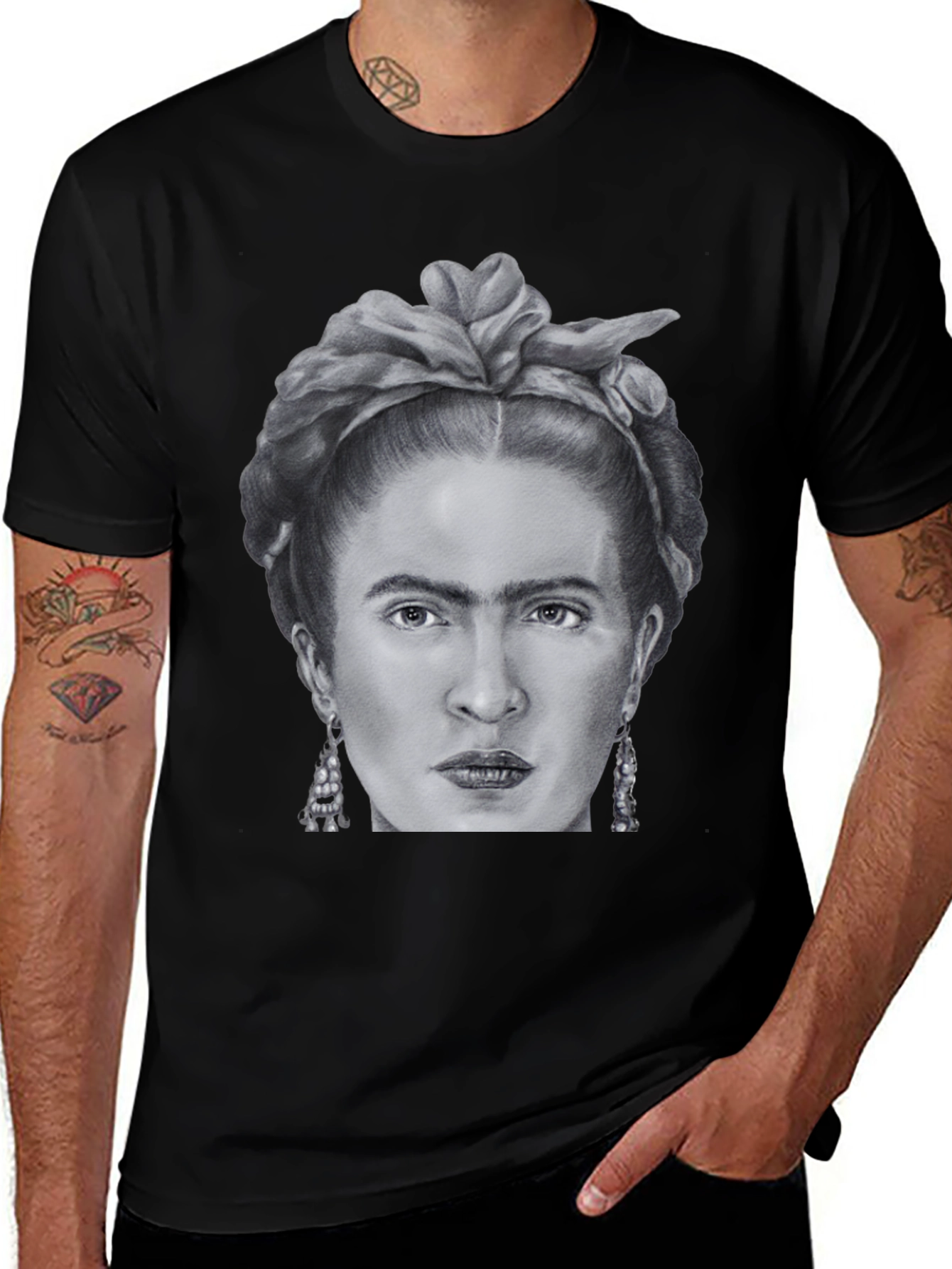 Frida Kahlo Graphic Tee - Black Unisex T-Shirt
