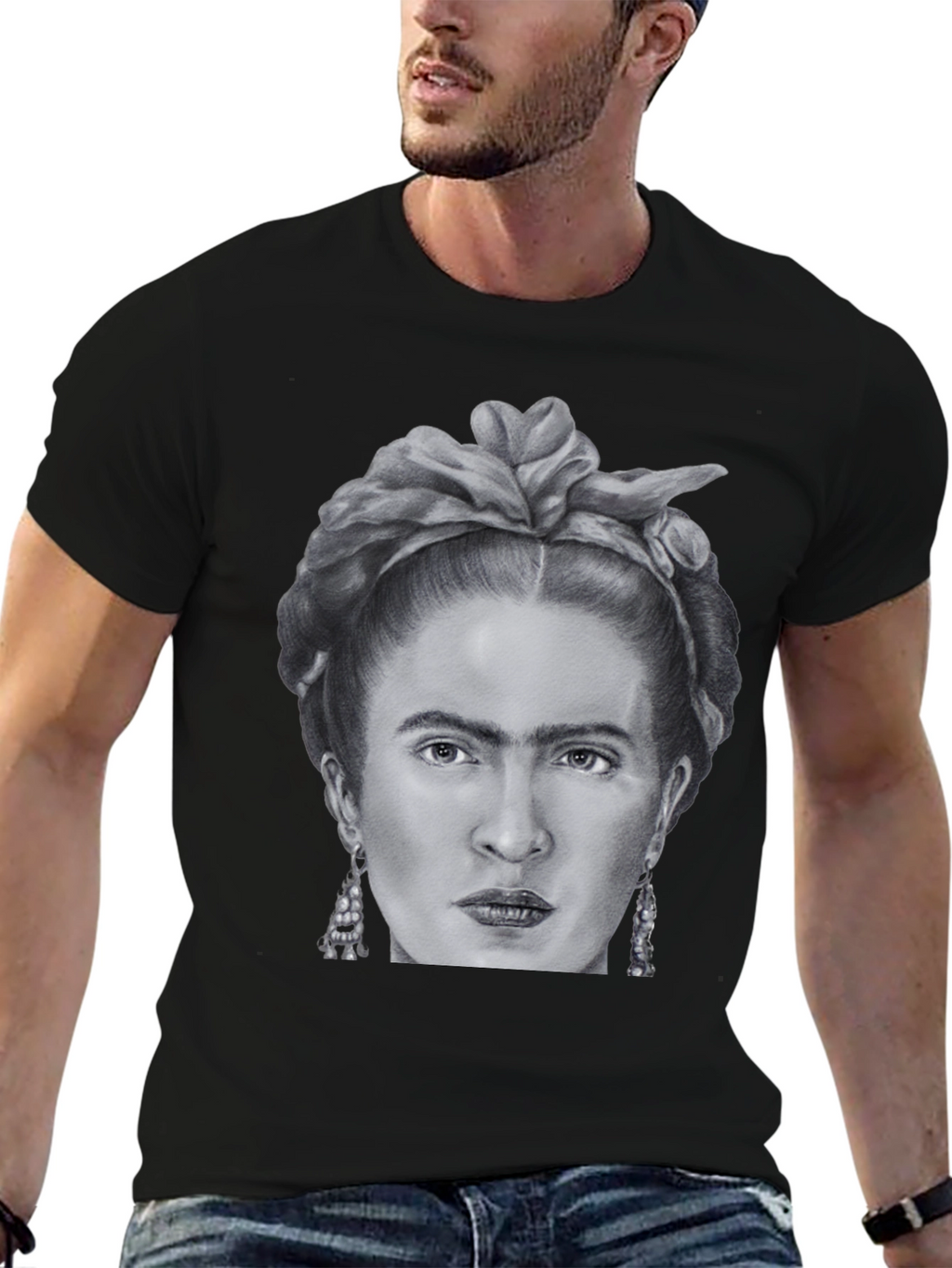 Frida Kahlo Graphic Tee - Black Unisex T-Shirt