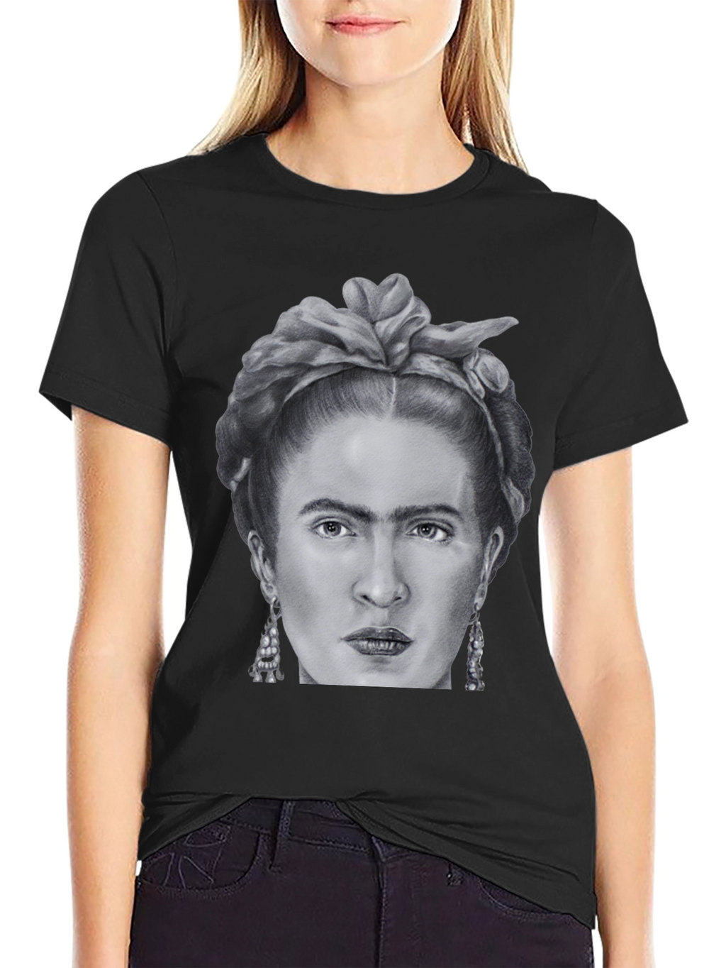 Frida Kahlo Graphic Tee - Black Unisex T-Shirt