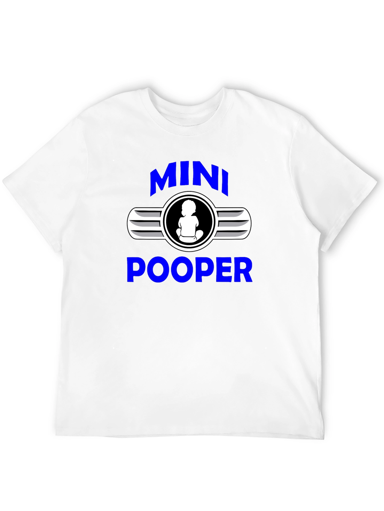 Mini Pooper Graphic T-Shirt Funny Baby Humor Tee