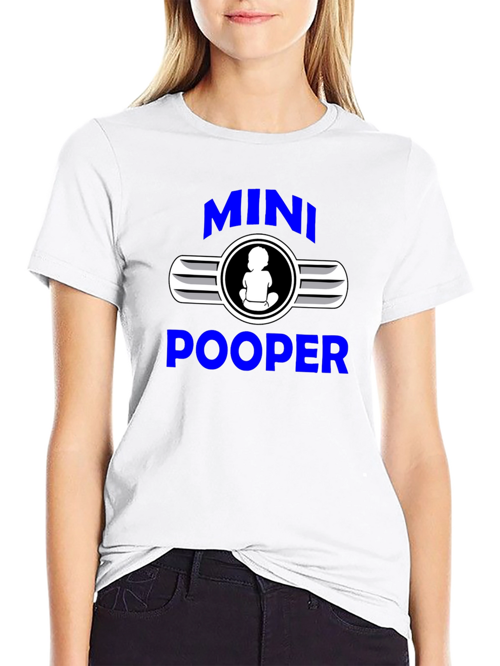 Mini Pooper Graphic T-Shirt Funny Baby Humor Tee