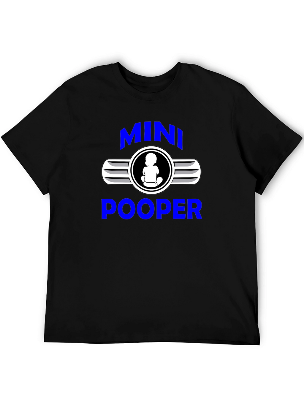 Mini Pooper Graphic T-Shirt Funny Baby Humor Tee