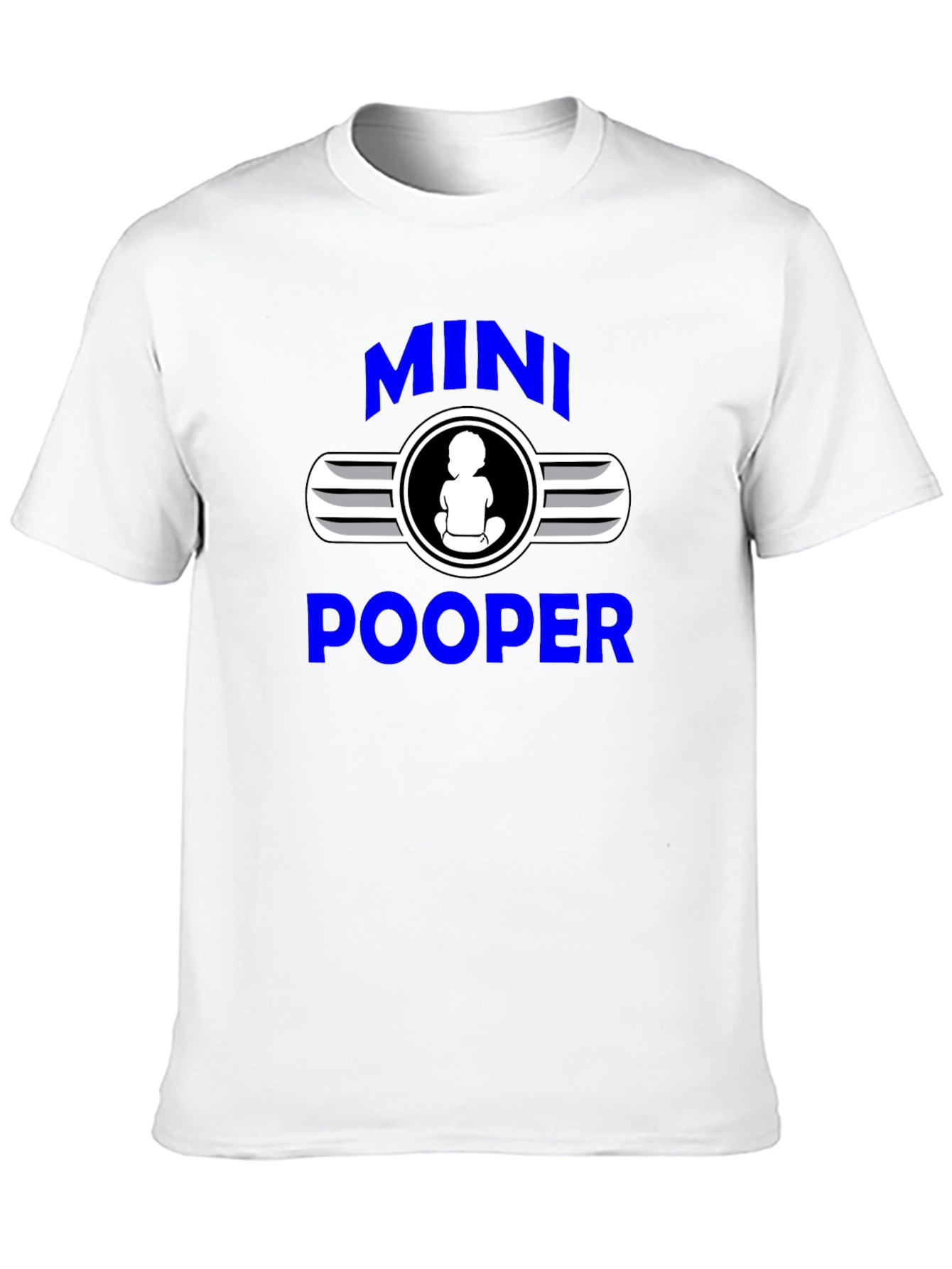 Mini Pooper Graphic T-Shirt Funny Baby Humor Tee