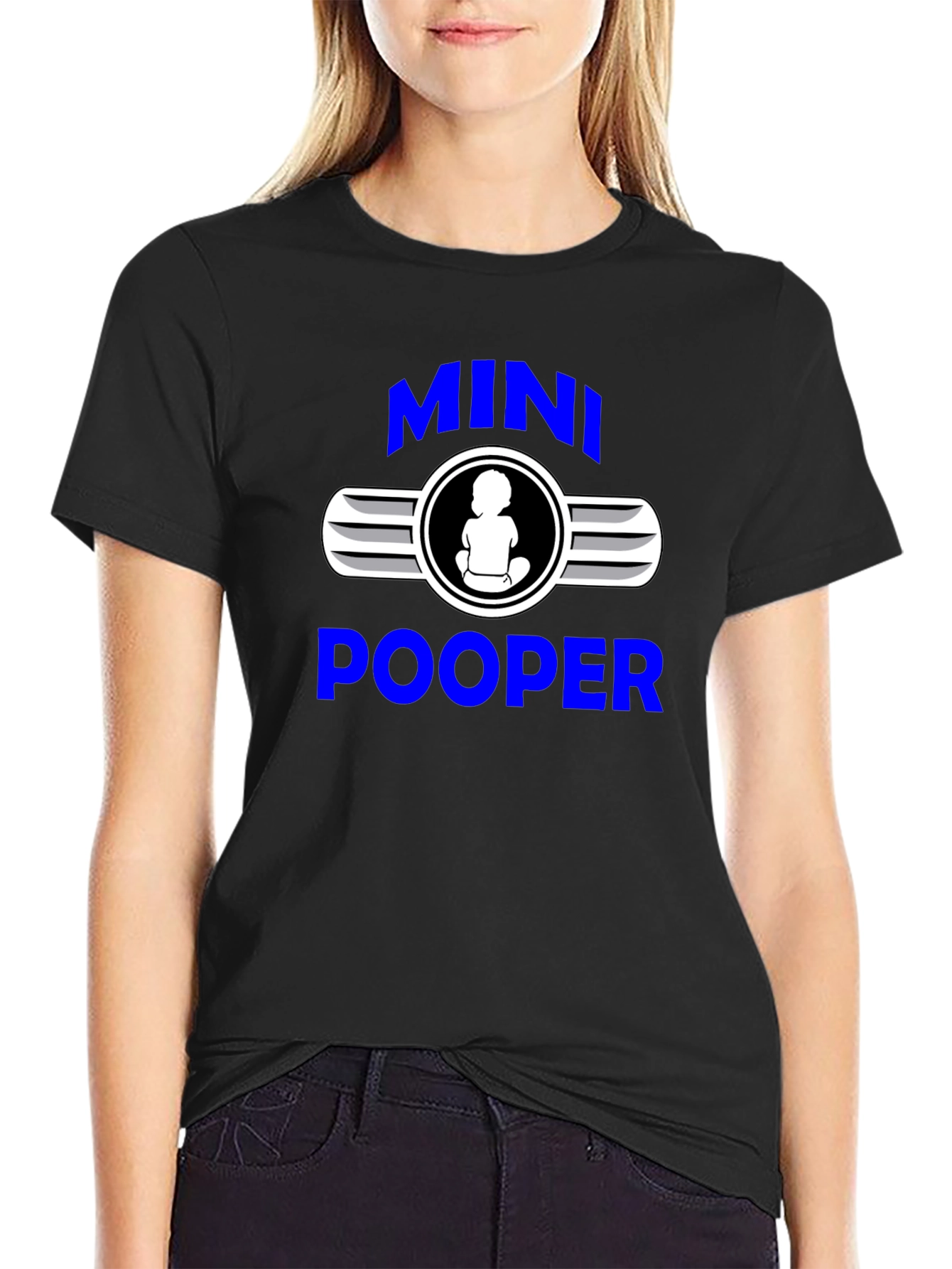 Mini Pooper Graphic T-Shirt Funny Baby Humor Tee