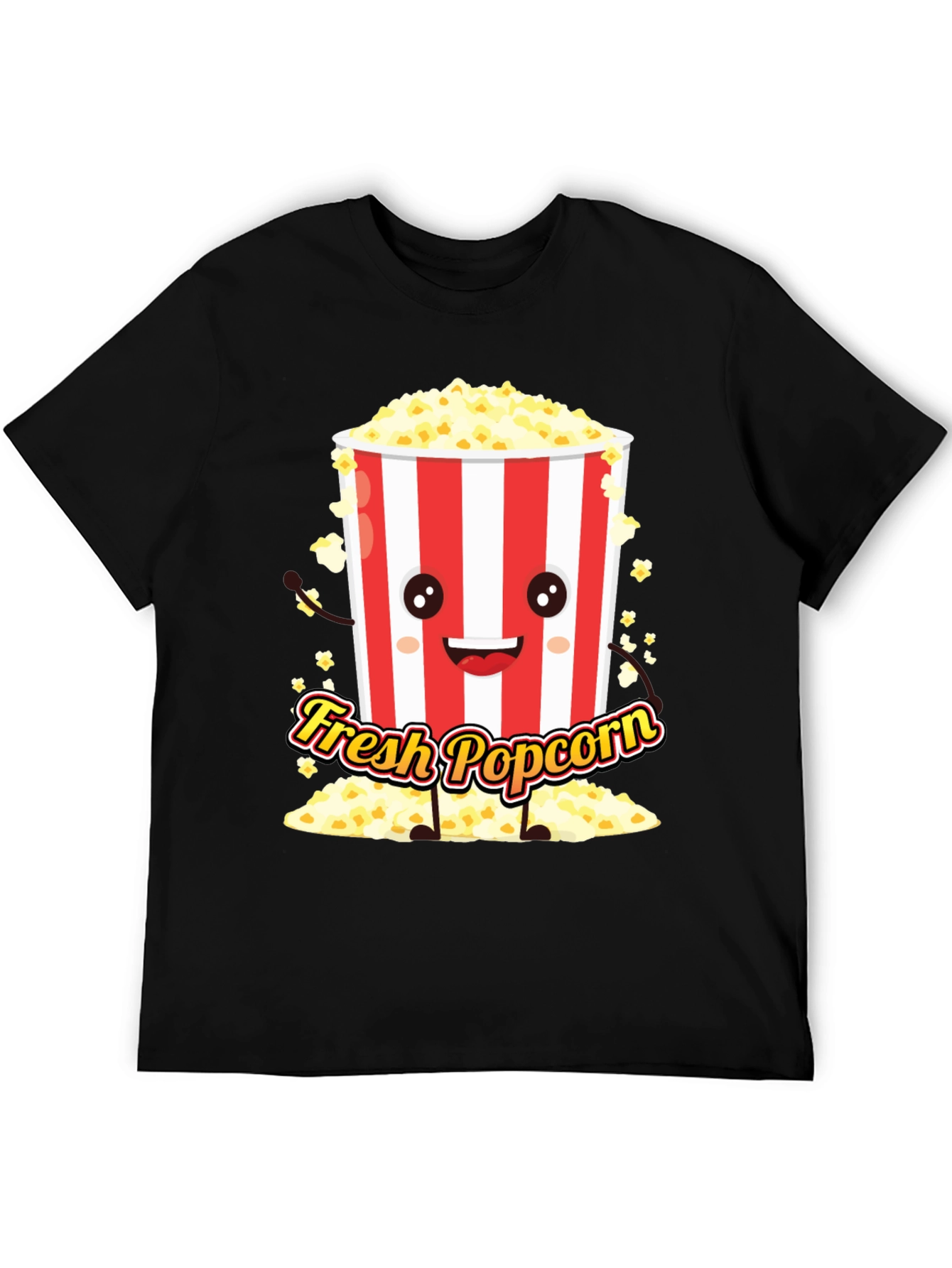 Fresh Popcorn Graphic Tee - Movie Night Shirt