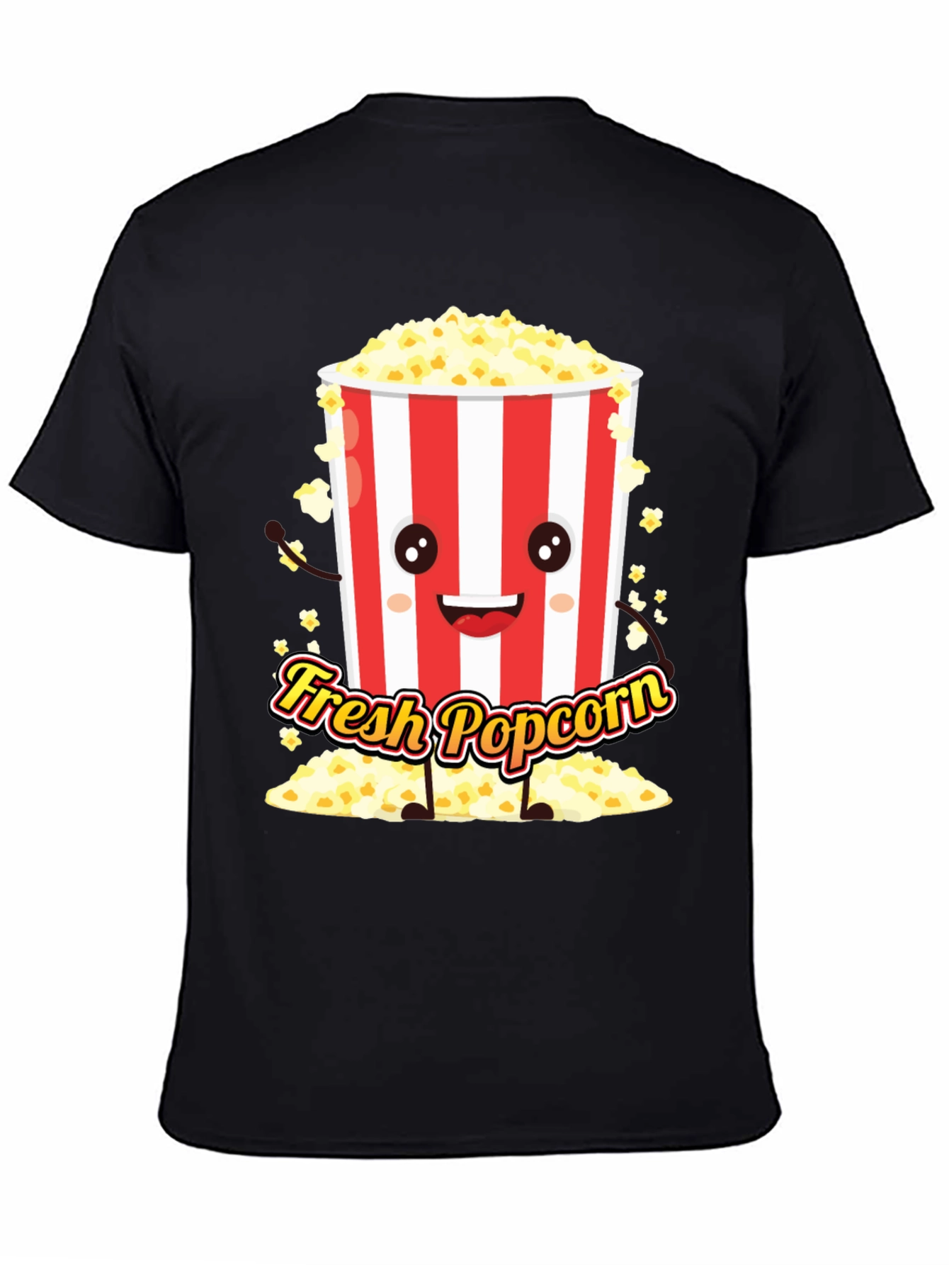 Fresh Popcorn Graphic Tee - Movie Night Shirt