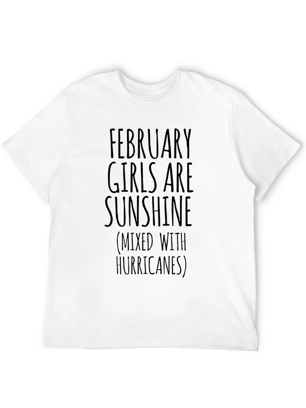 February Girl Sunshine Black T-Shirt