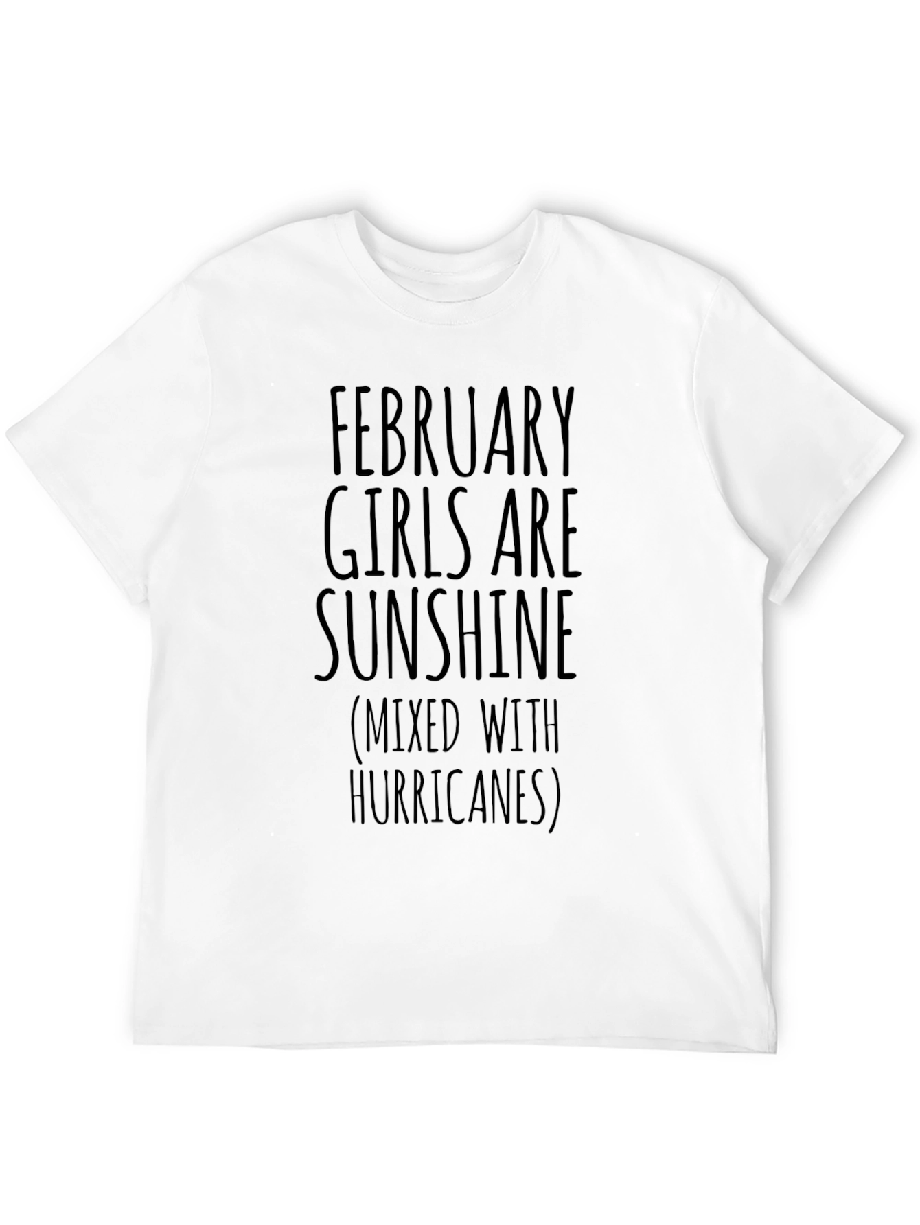 February Girl Sunshine Black T-Shirt