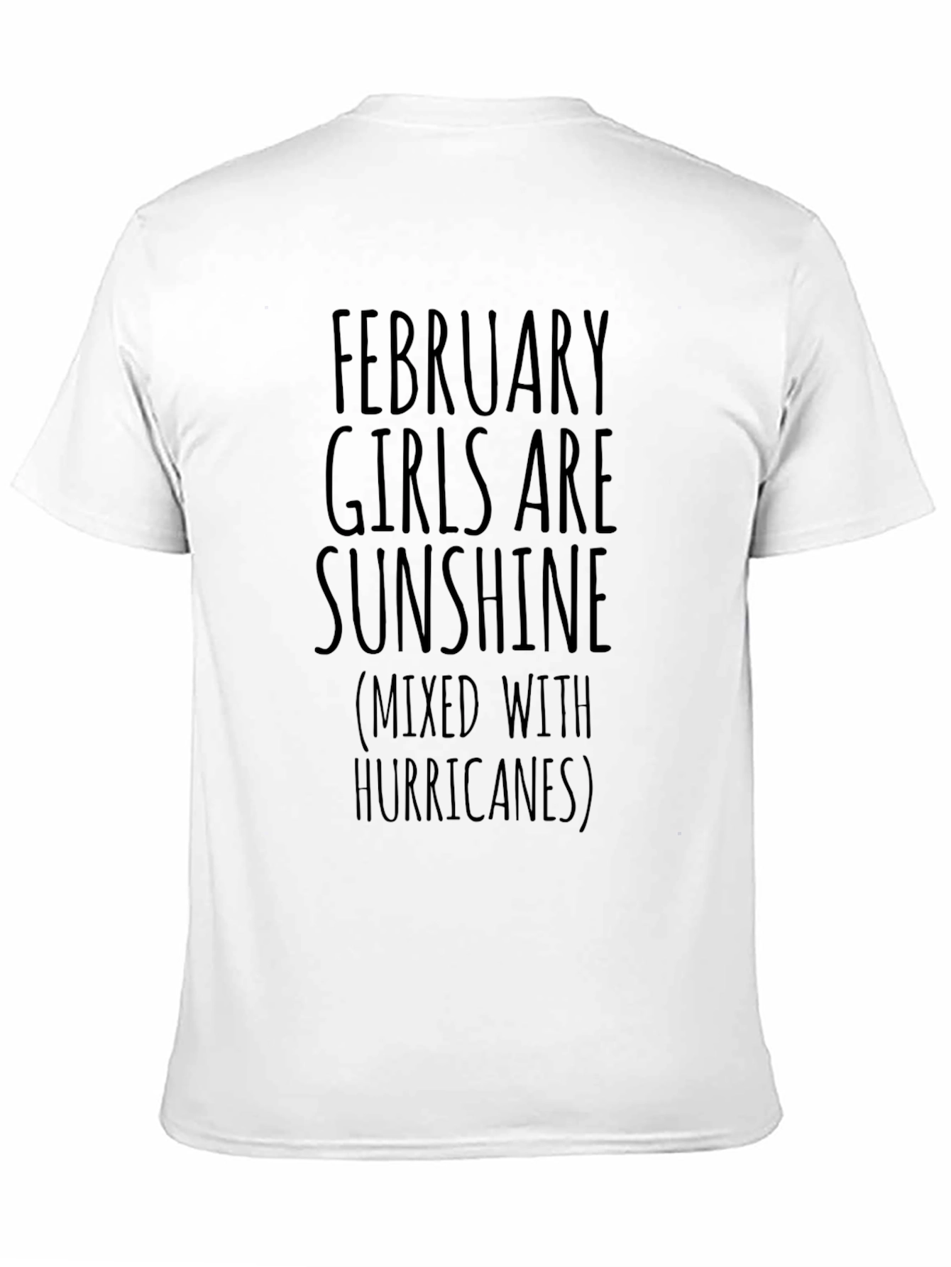 February Girl Sunshine Black T-Shirt