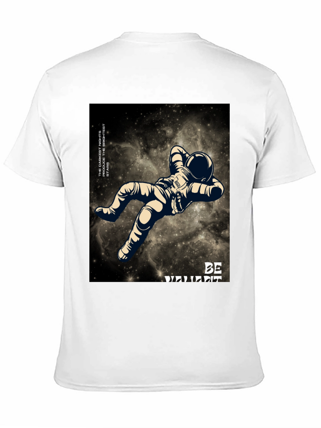 Astronaut Graphic Black T-Shirt - Be Different