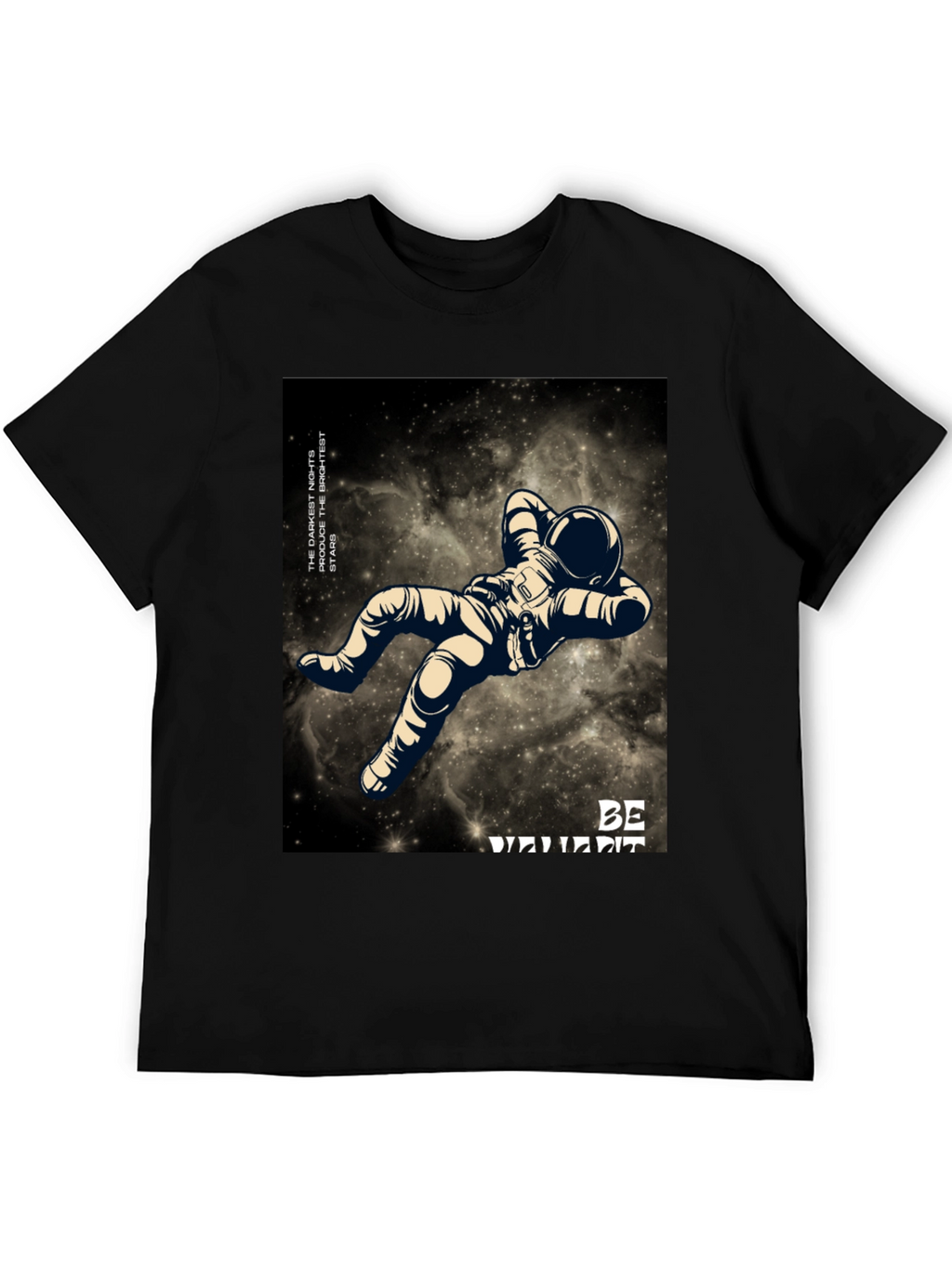 Astronaut Graphic Black T-Shirt - Be Different