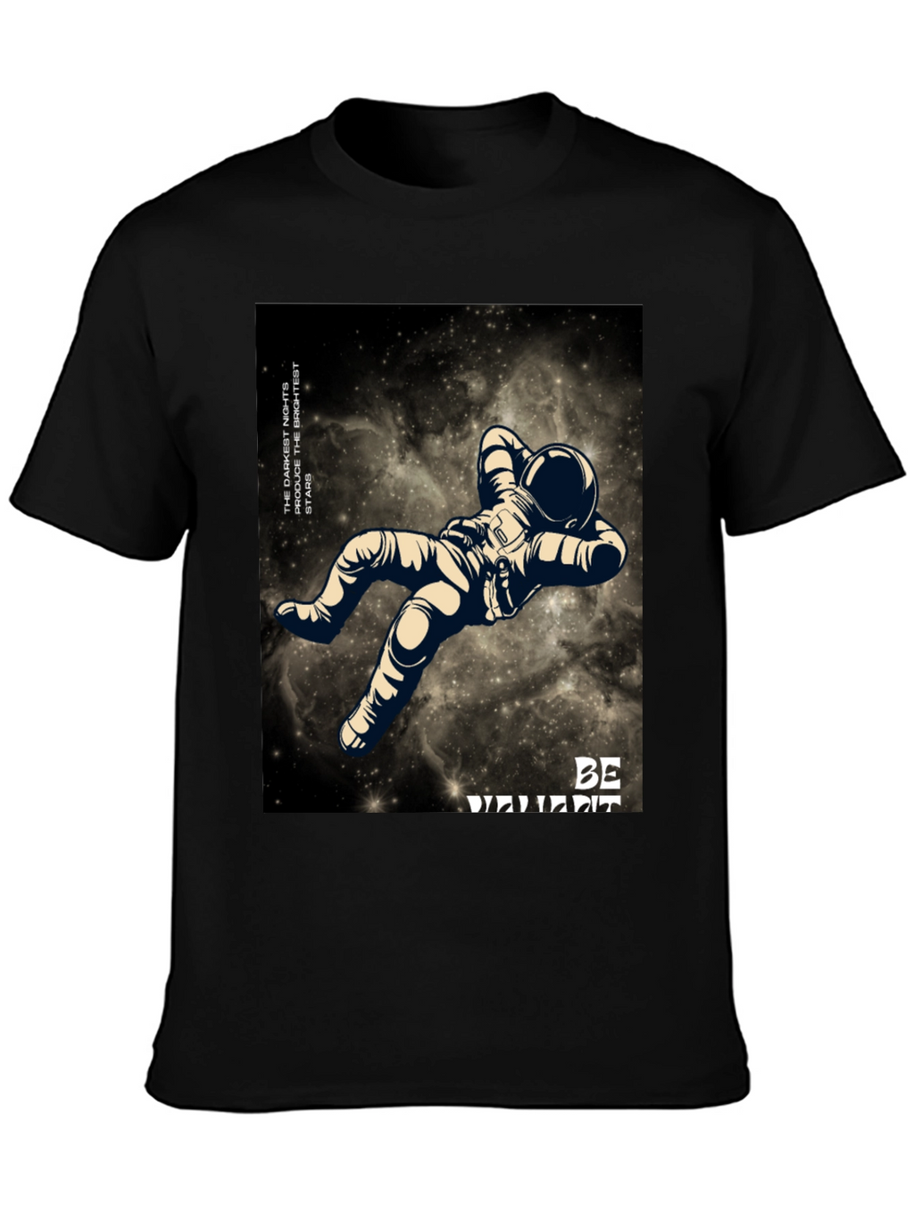 Astronaut Graphic Black T-Shirt - Be Different
