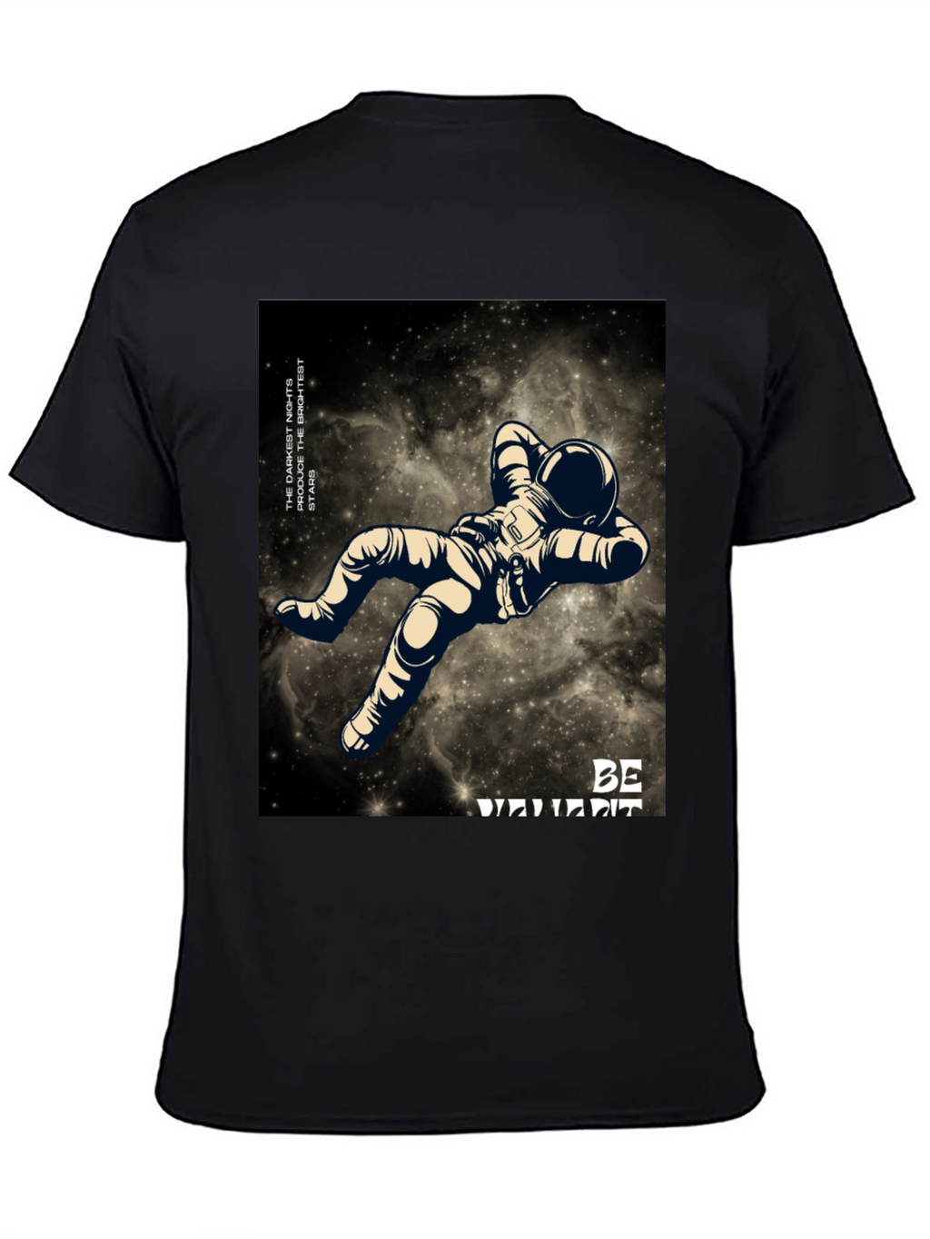 Astronaut Graphic Black T-Shirt - Be Different