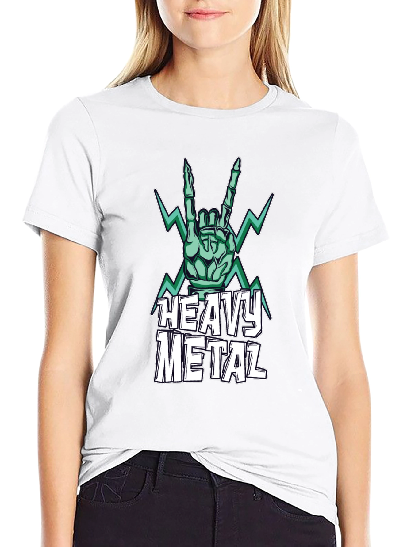 Heavy Metal Graphic Print T-Shirt