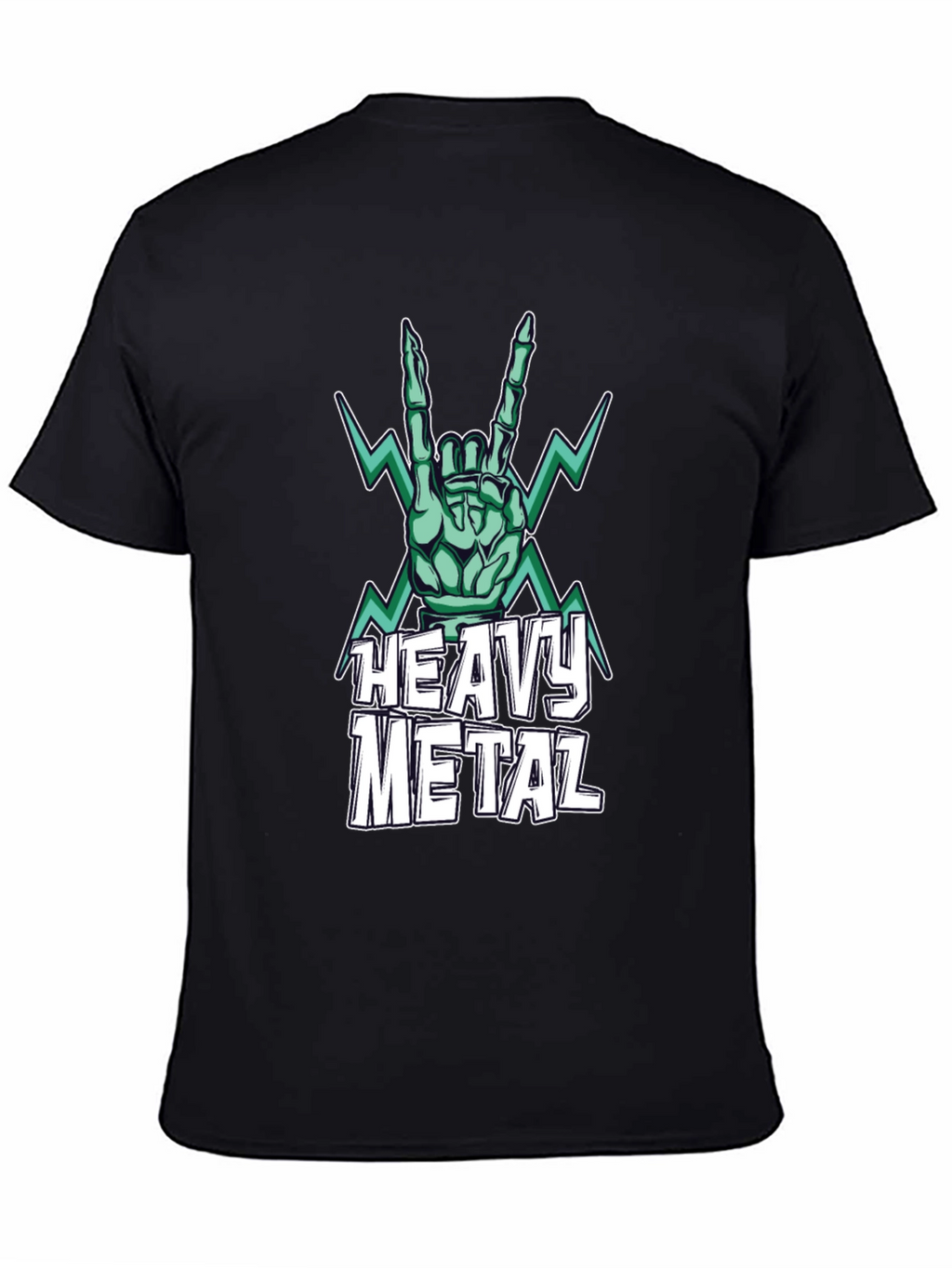 Heavy Metal Graphic Print T-Shirt