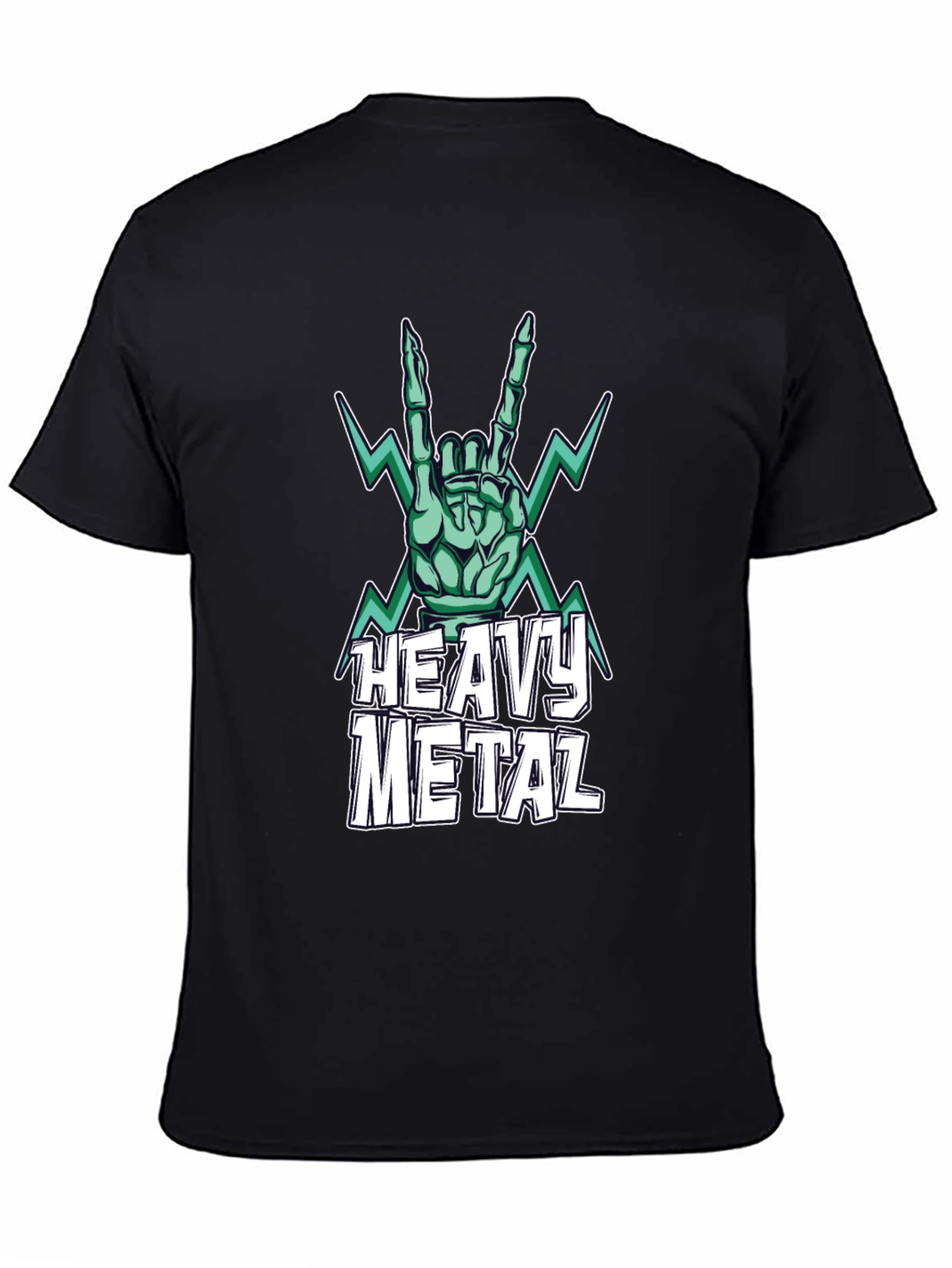 Heavy Metal Graphic Print T-Shirt