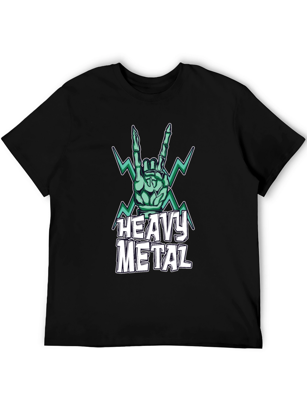 Heavy Metal Graphic Print T-Shirt
