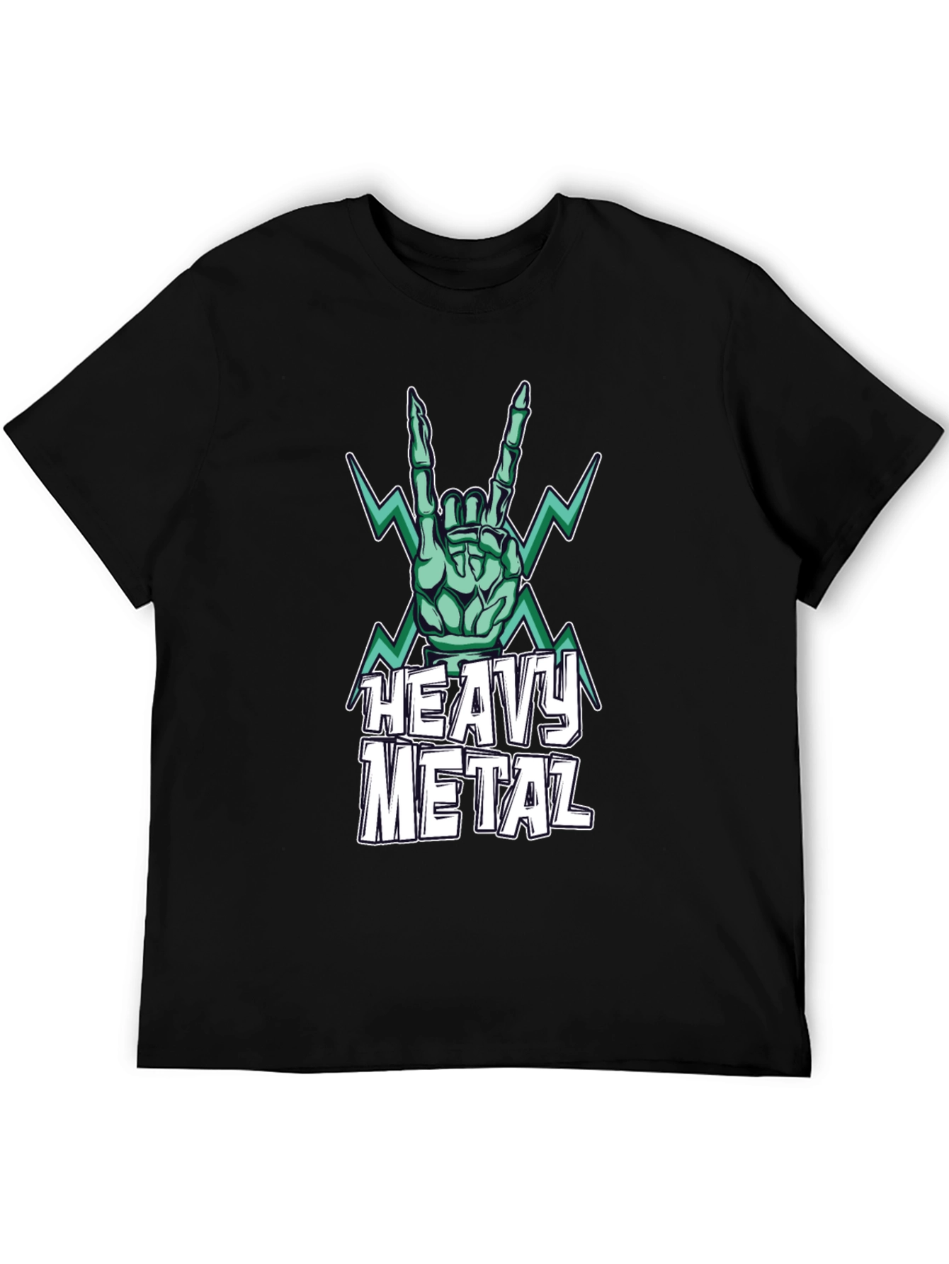 Heavy Metal Graphic Print T-Shirt