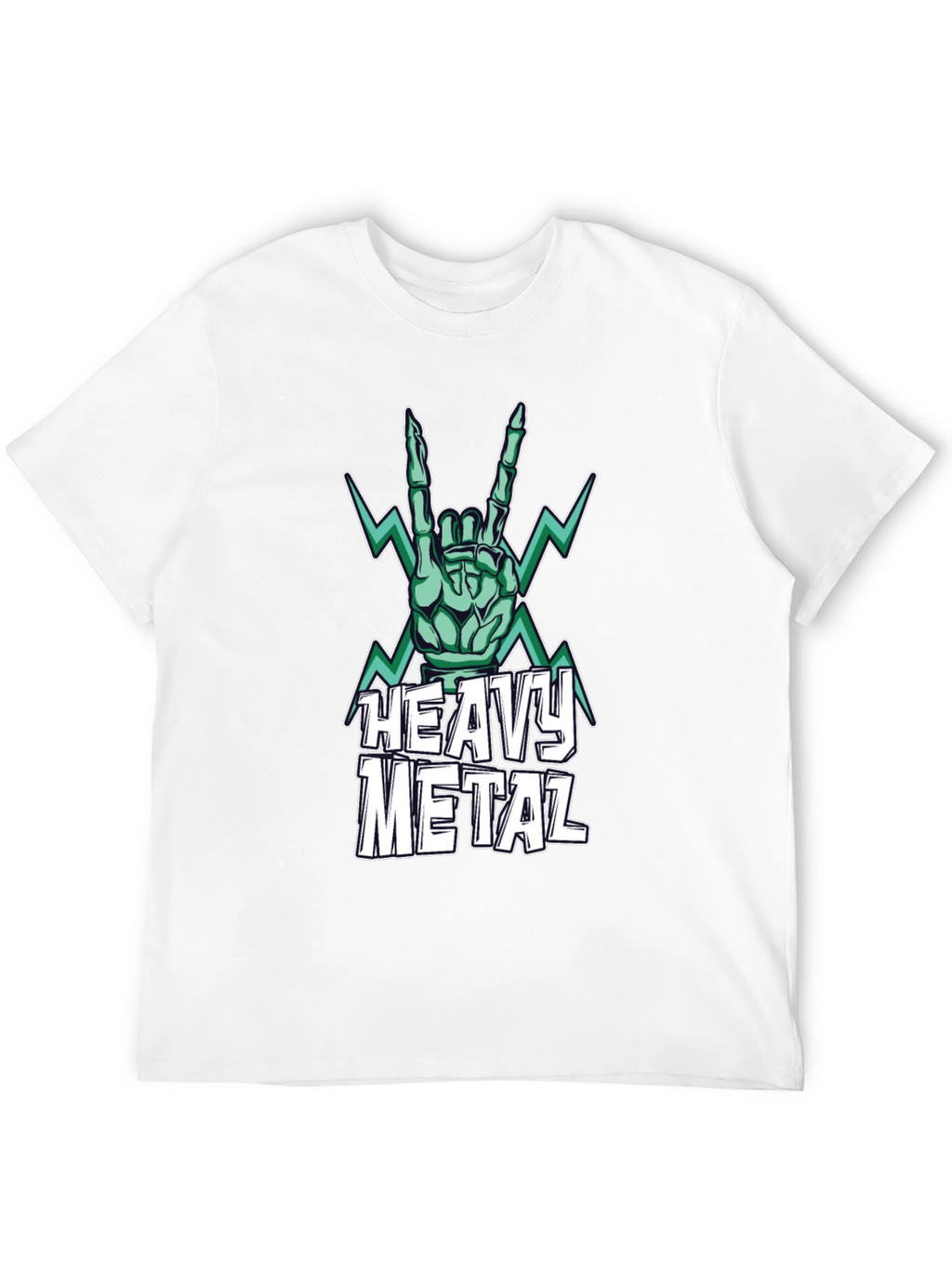 Heavy Metal Graphic Print T-Shirt