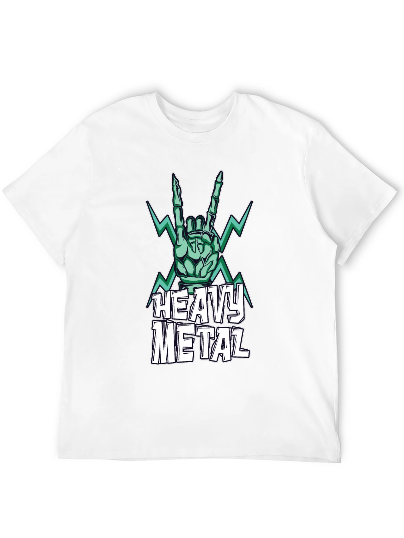 Heavy Metal Graphic Print T-Shirt