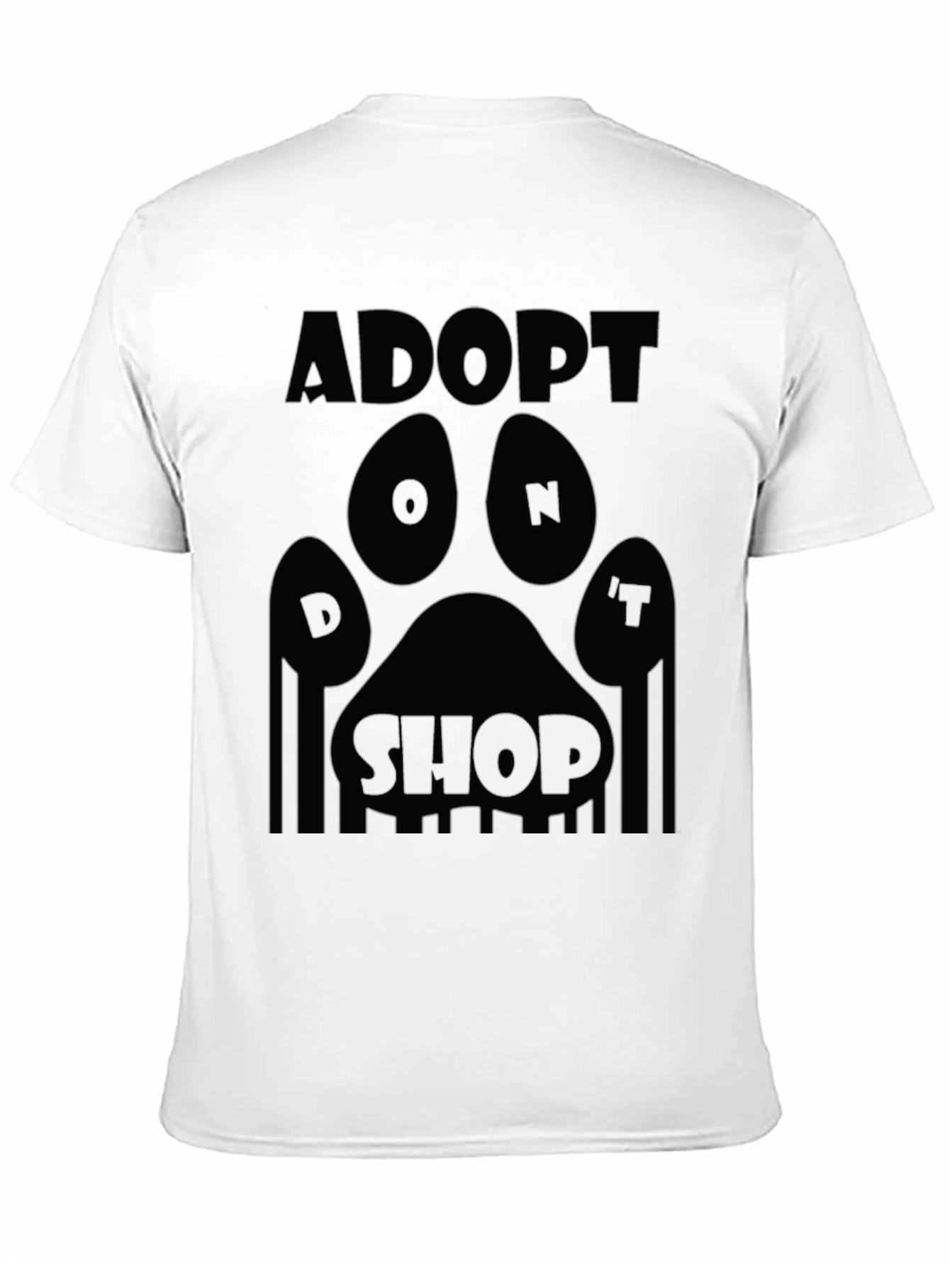 Adopt Dont Shop Black Graphic Tee