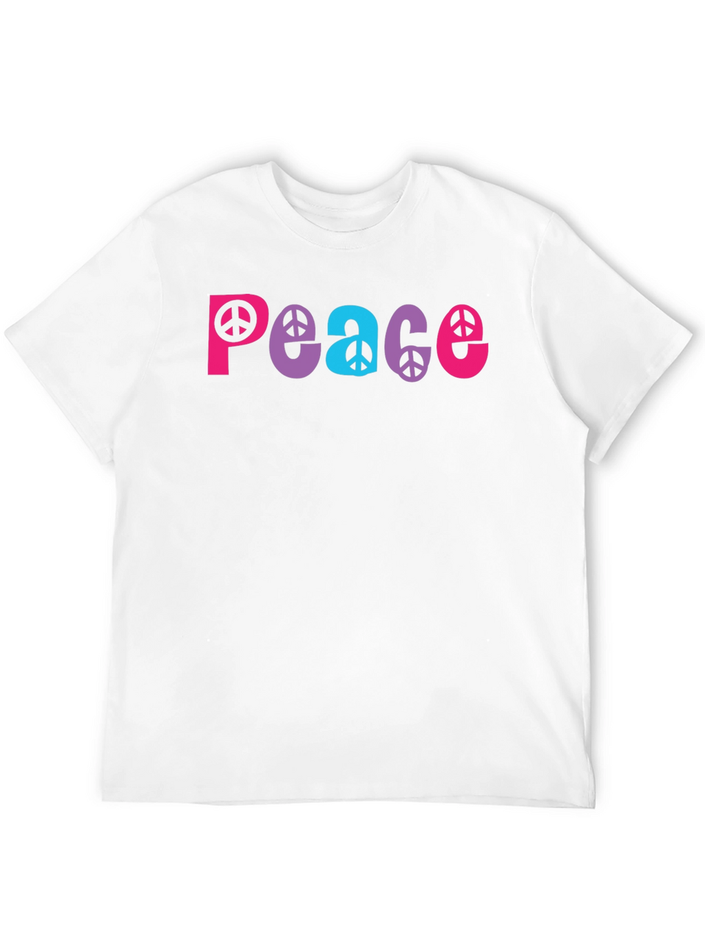 Peace Sign Graphic Tee - Black