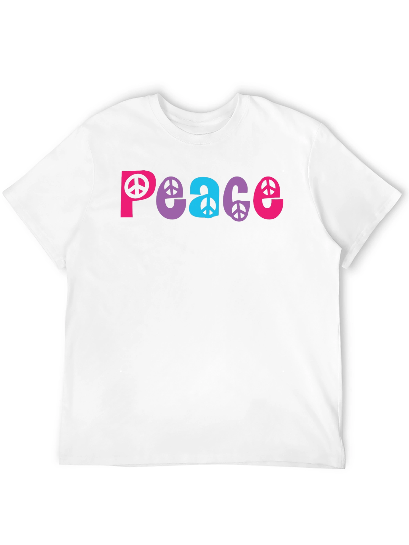 Peace Sign Graphic Tee - Black