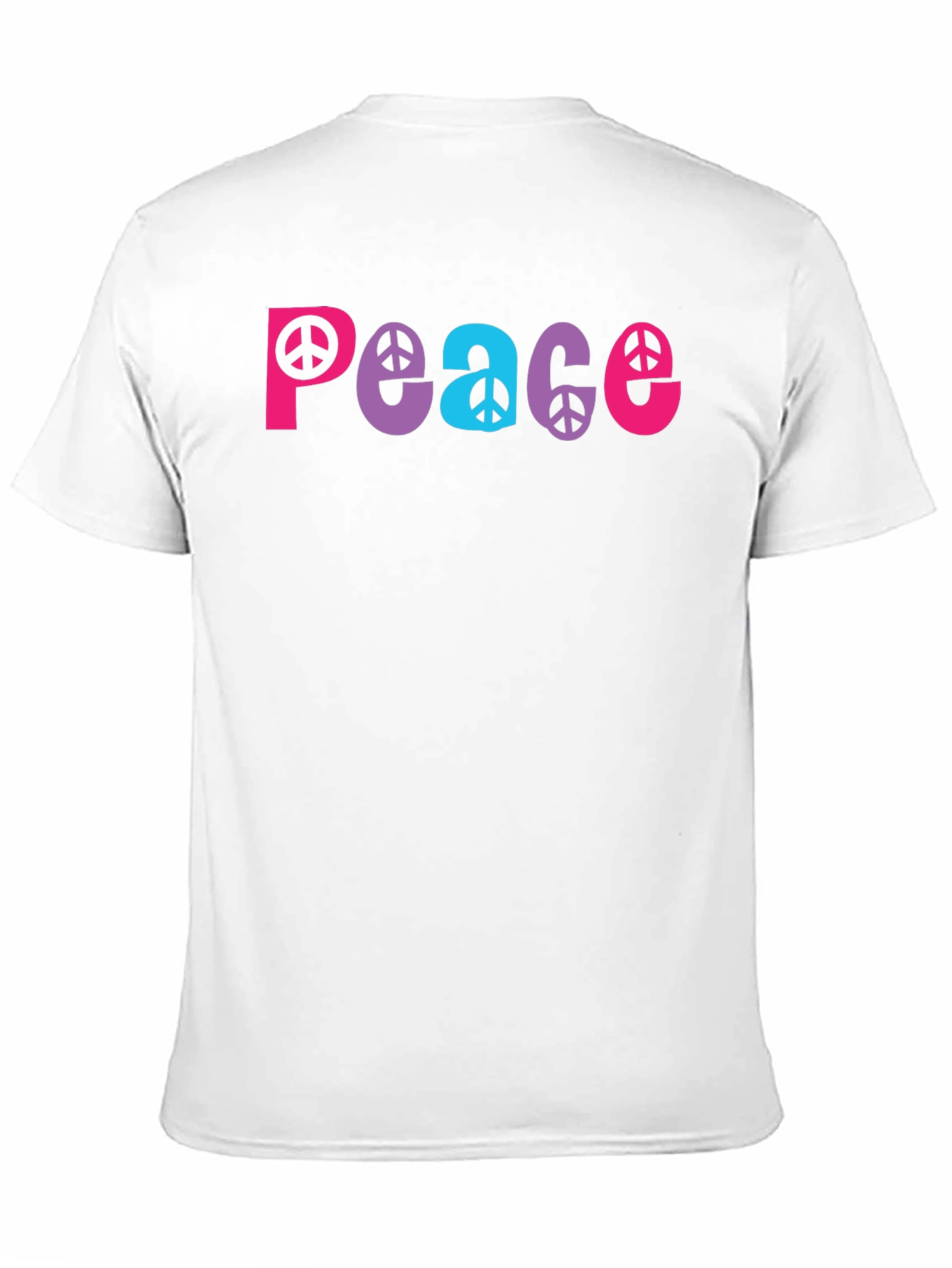 Peace Sign Graphic Tee - Black