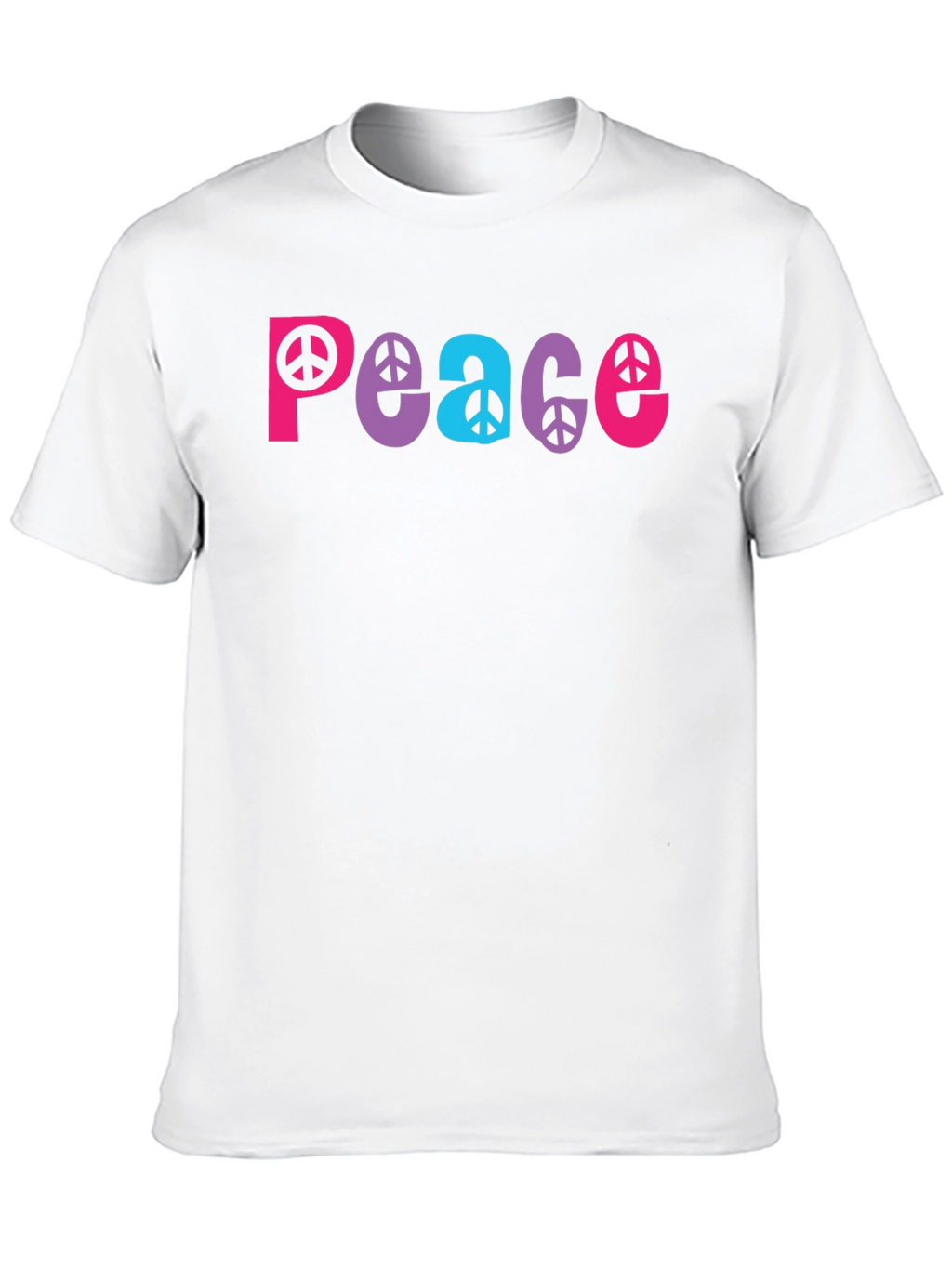 Peace Sign Graphic Tee - Black