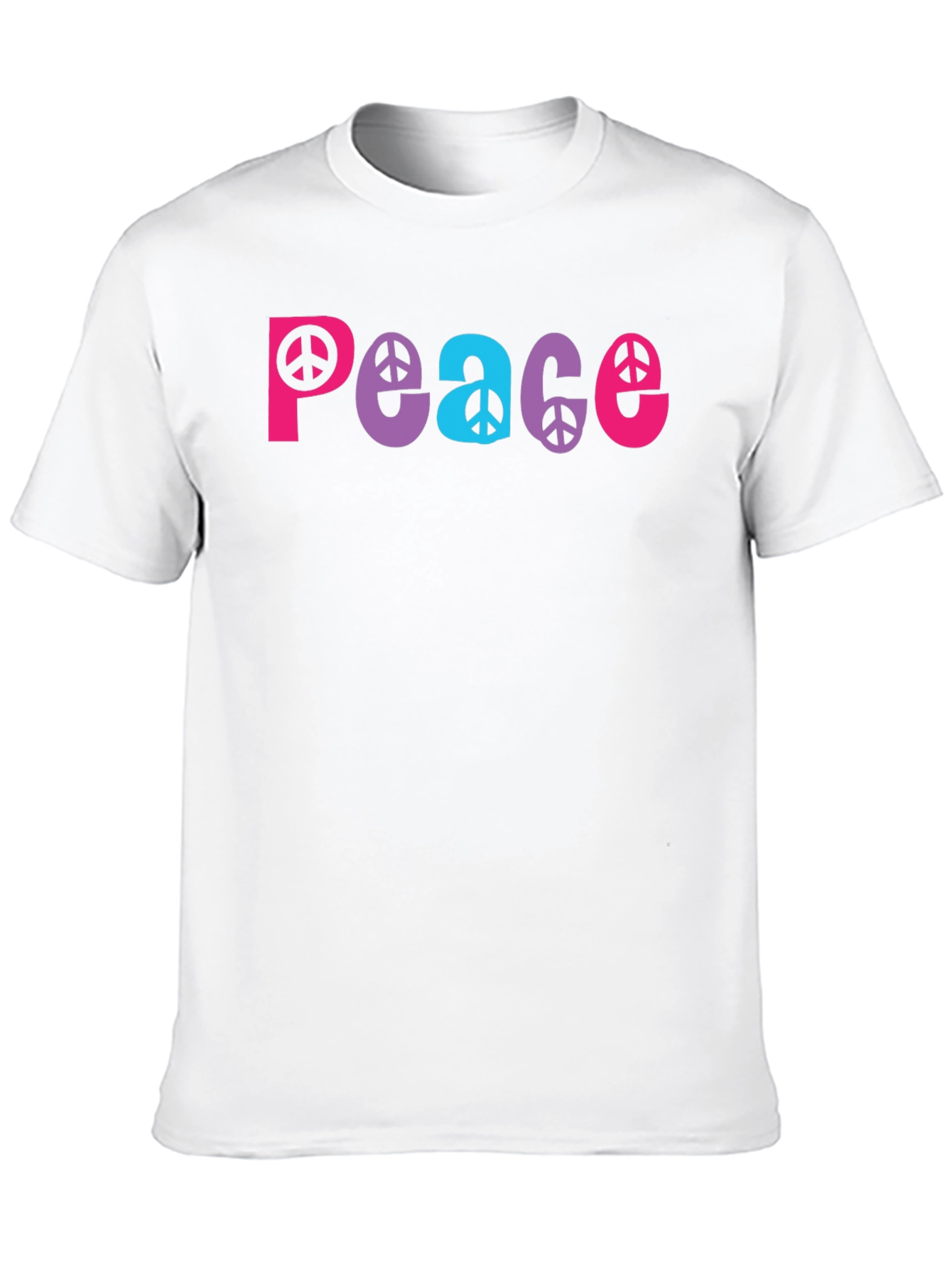 Peace Sign Graphic Tee - Black