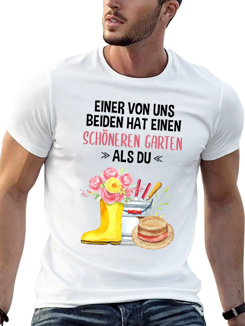 Gardener T-Shirt: One Of Us Has a Nicer Garden