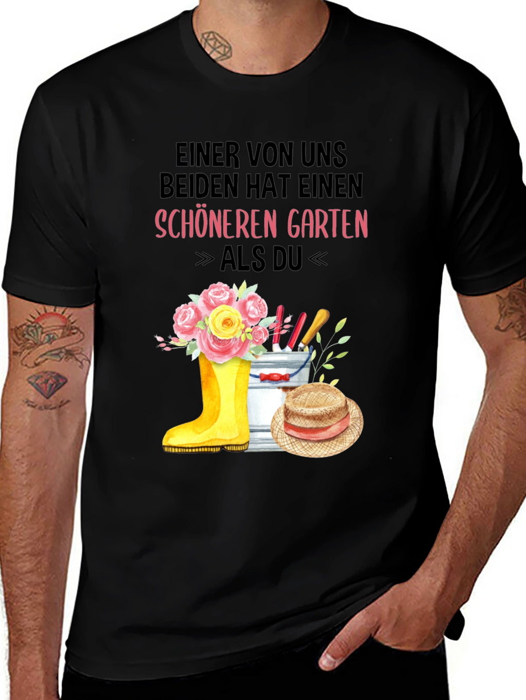 Gardener T-Shirt: One Of Us Has a Nicer Garden