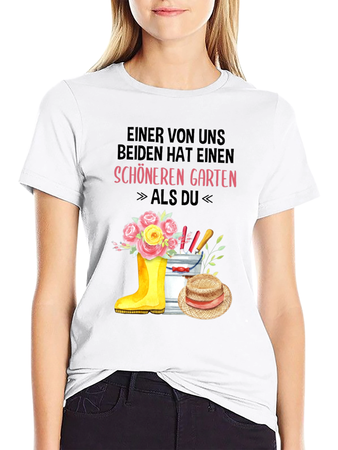 Gardener T-Shirt: One Of Us Has a Nicer Garden