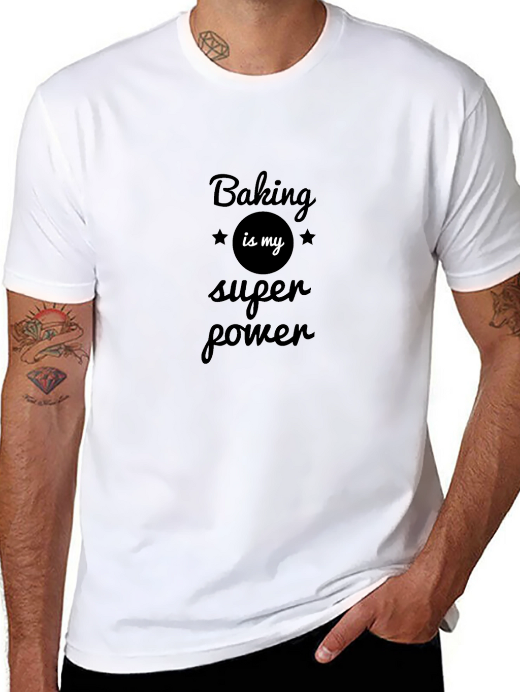 Baking is My Super Power Black T-Shirt