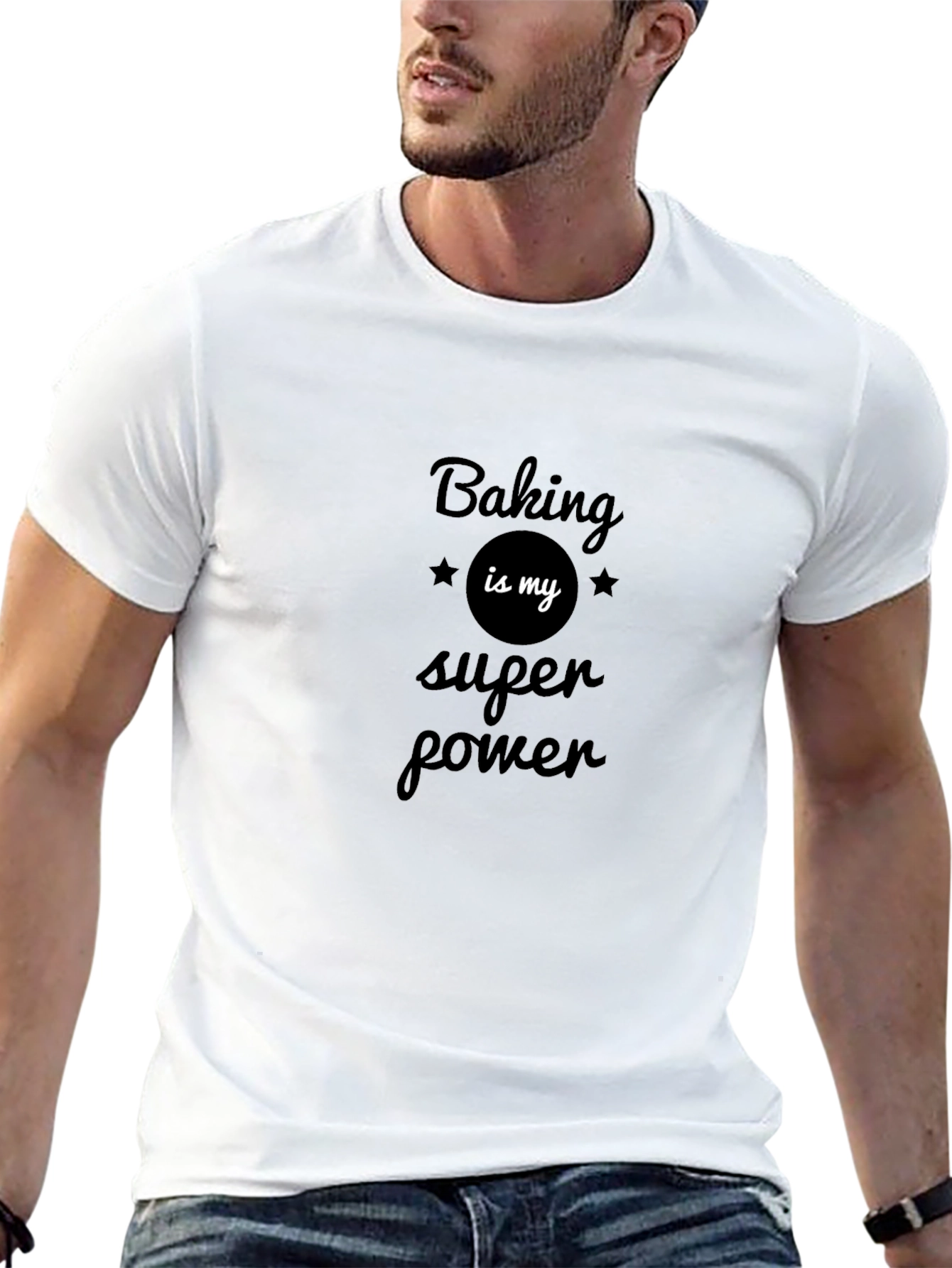 Baking is My Super Power Black T-Shirt