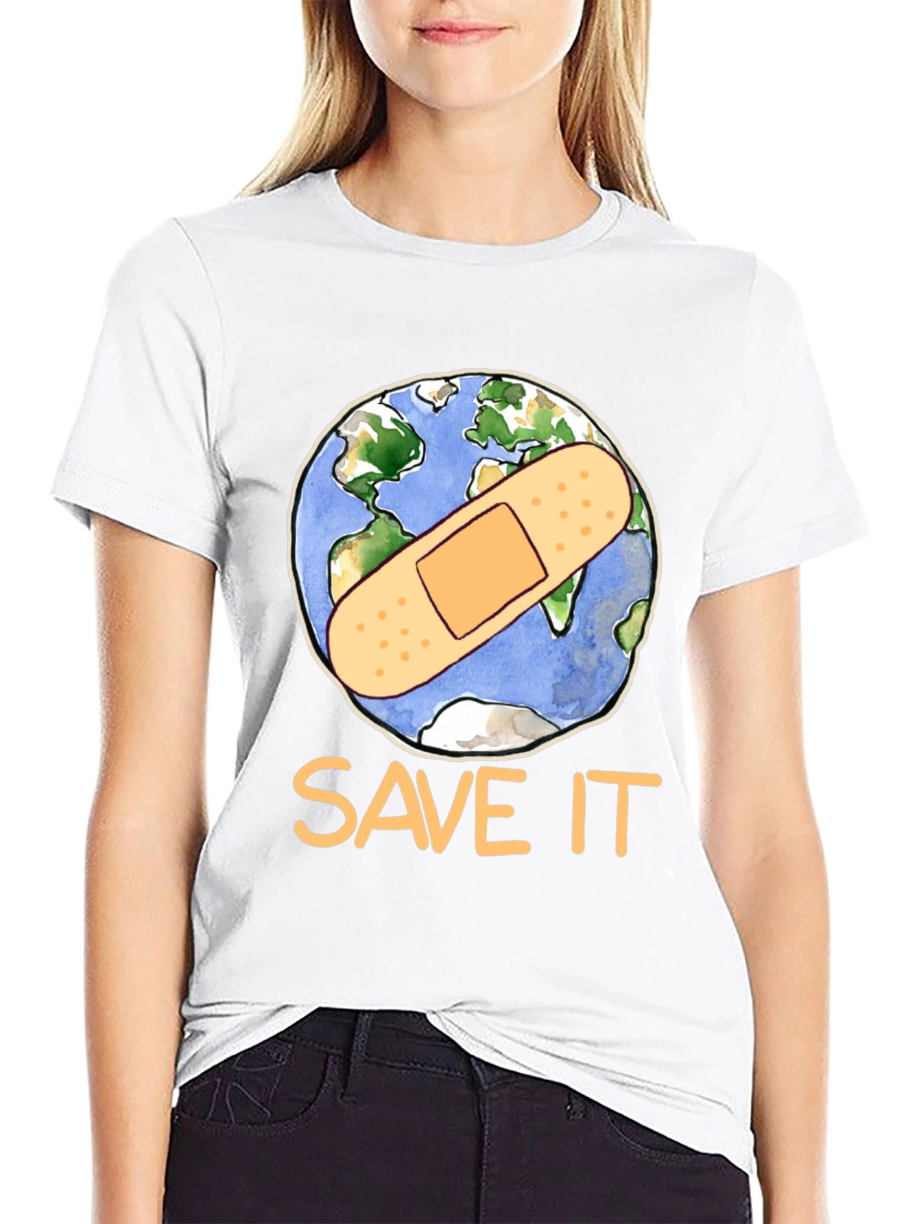 Save It Earth Graphic T-Shirt - Environmental Tee