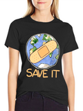 Save It Earth Graphic T-Shirt - Environmental Tee