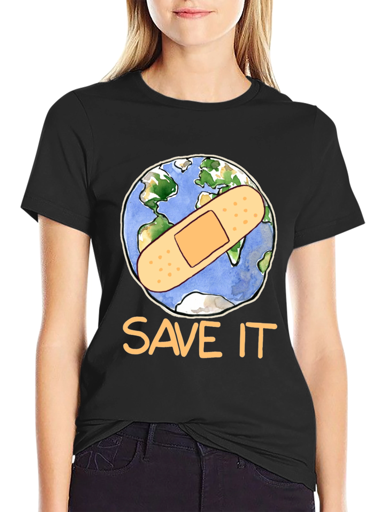 Save It Earth Graphic T-Shirt - Environmental Tee