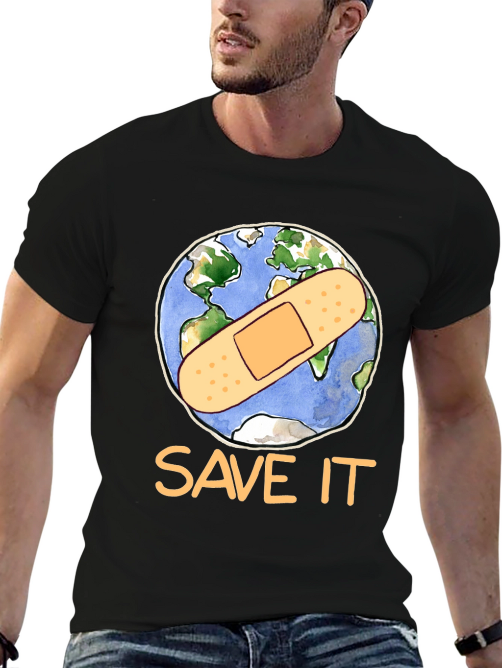 Save It Earth Graphic T-Shirt - Environmental Tee