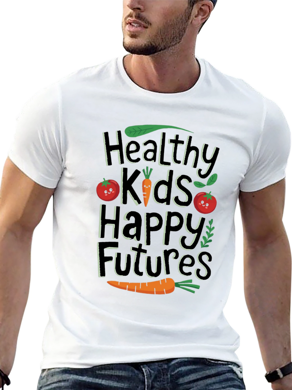 Healthy Kids Happy Futures Graphic T-Shirt