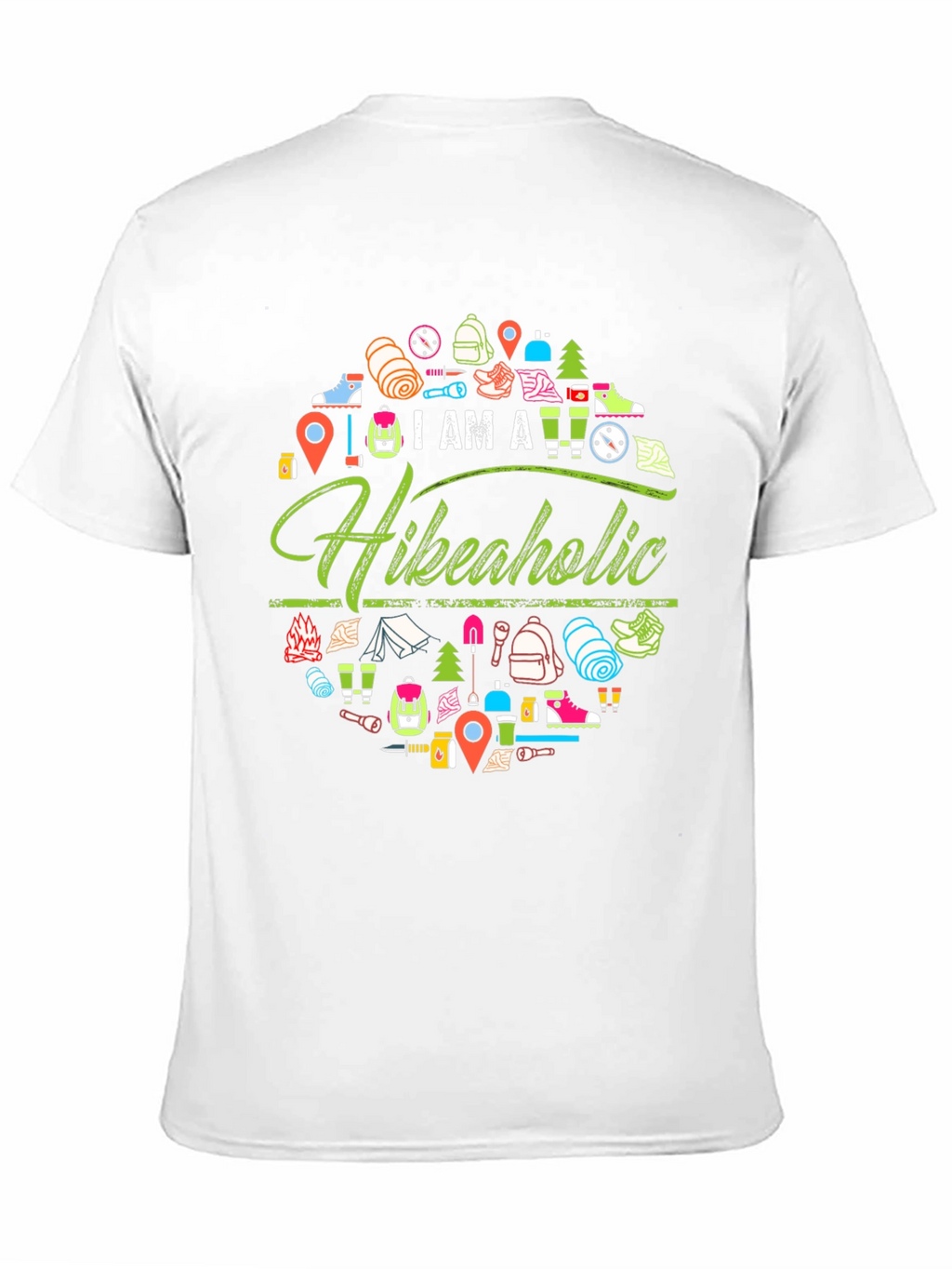 Hikeaholic Graphic Tee - Outdoor Adventure Shirt