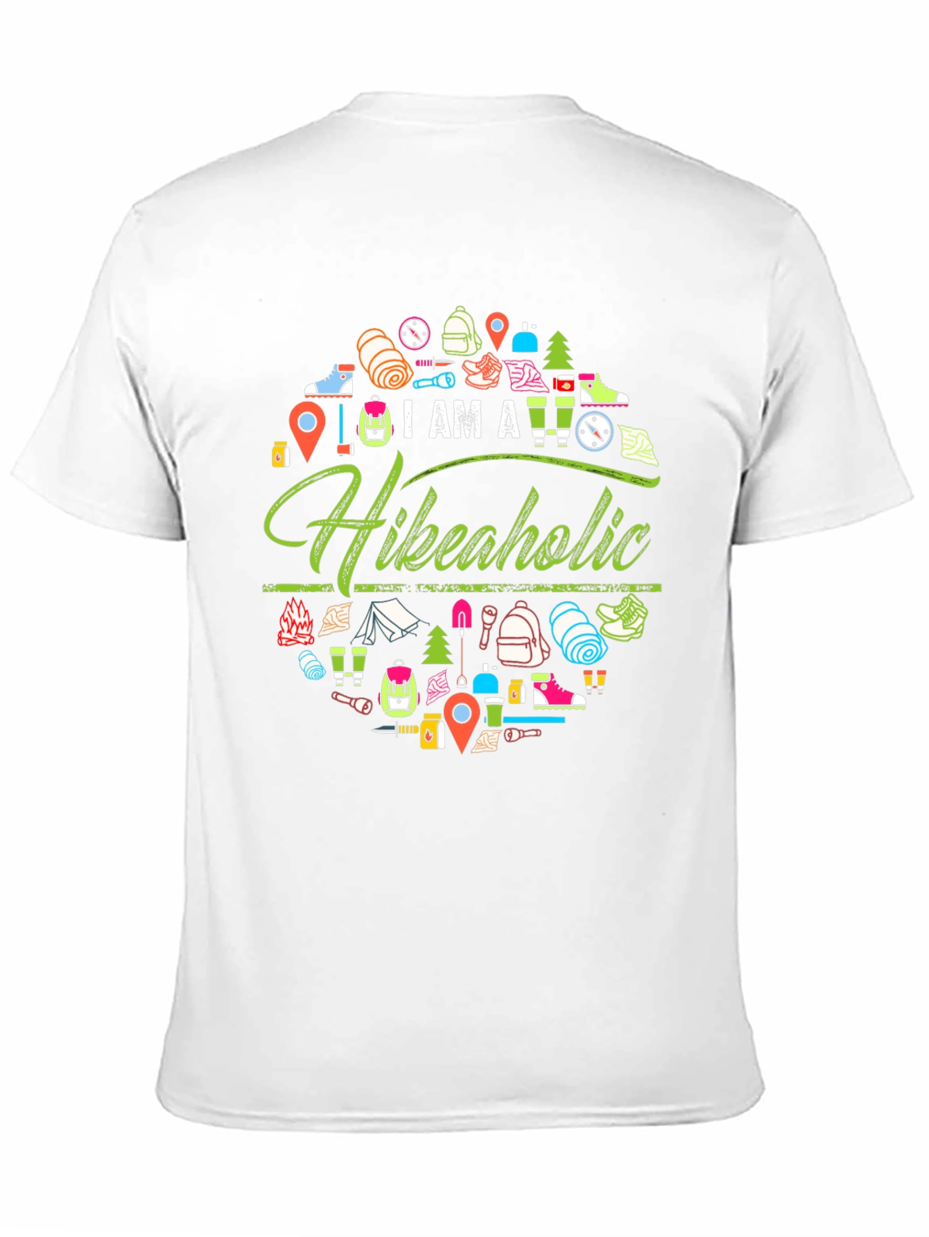 Hikeaholic Graphic Tee - Outdoor Adventure Shirt