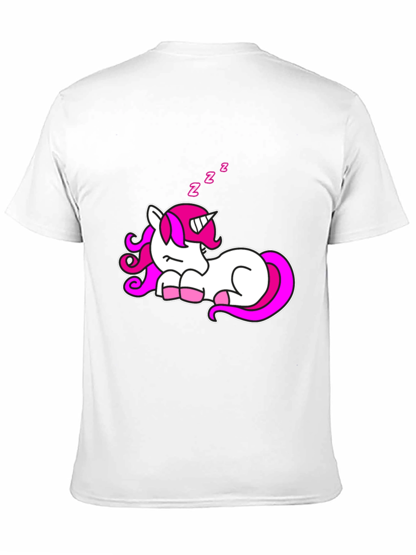 Sleeping Unicorn Graphic T-Shirt - Black