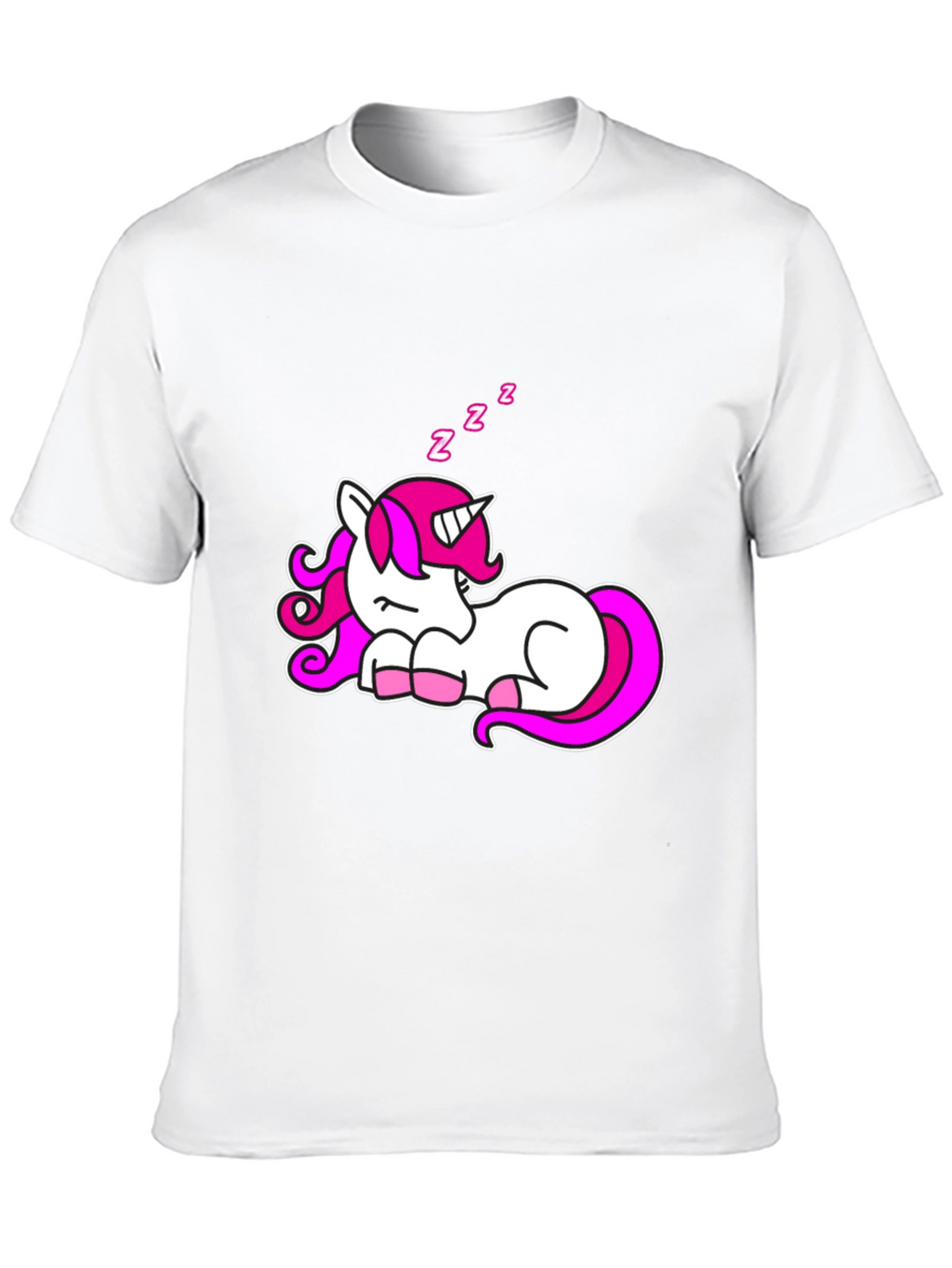 Sleeping Unicorn Graphic T-Shirt - Black