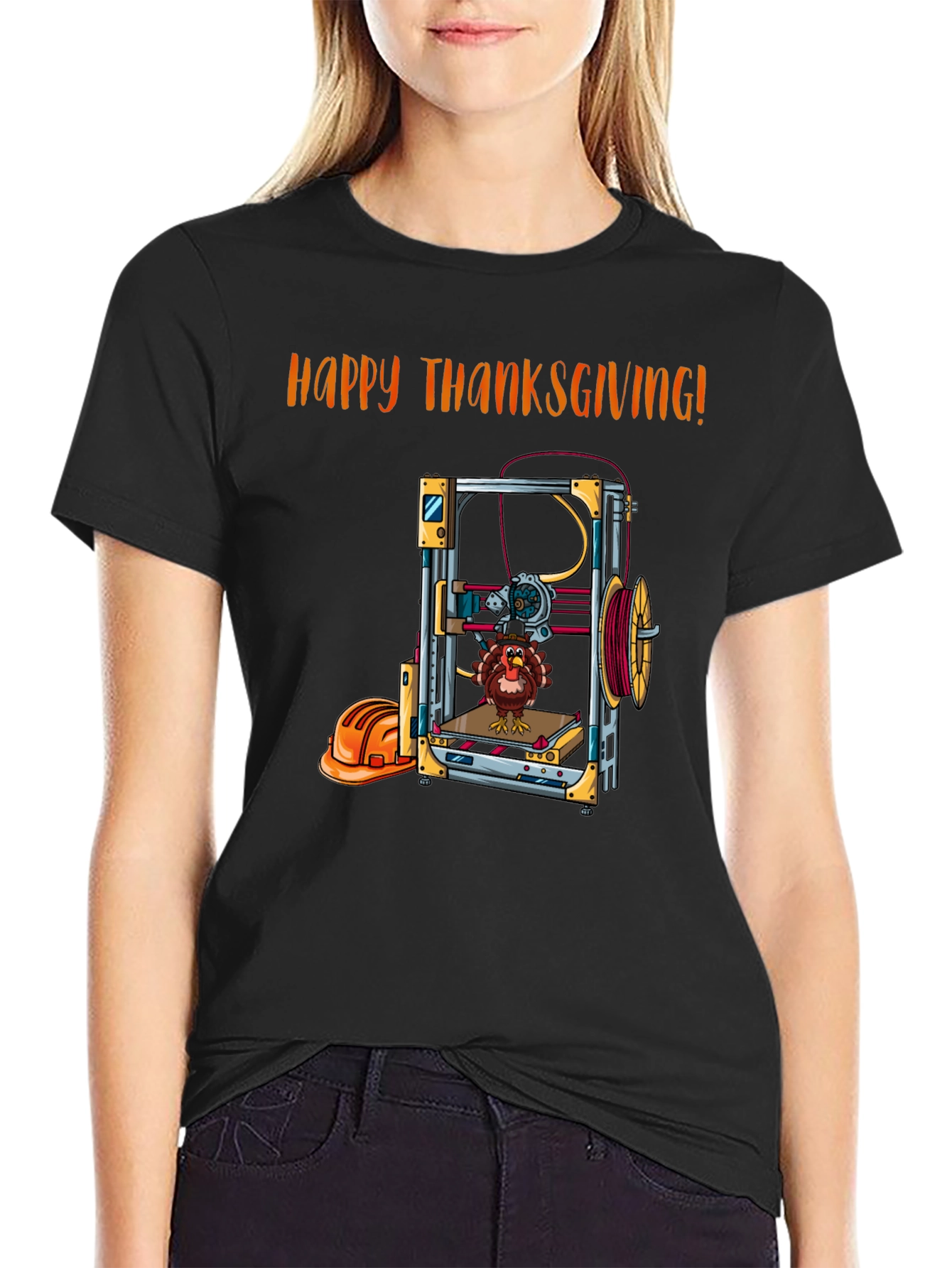 Thanksgiving 3D Printing Turkey T-Shirt