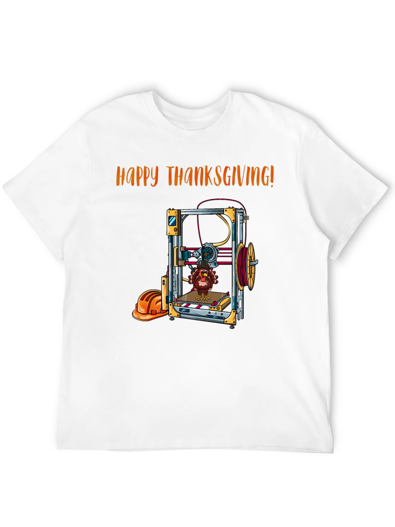 Thanksgiving 3D Printing Turkey T-Shirt