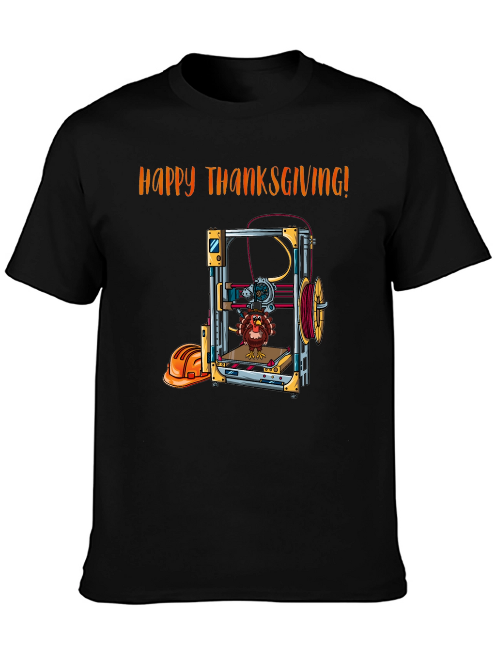 Thanksgiving 3D Printing Turkey T-Shirt
