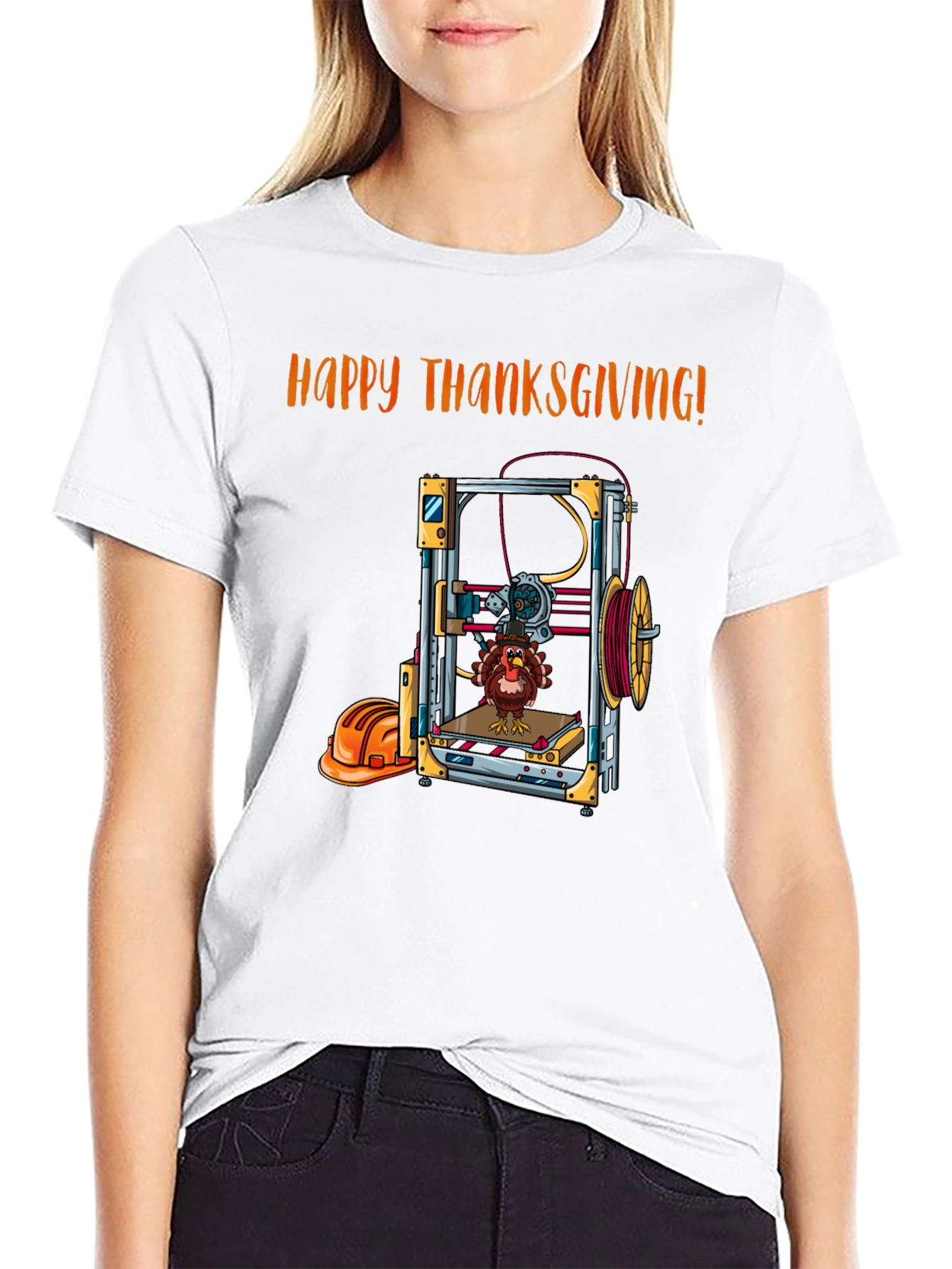 Thanksgiving 3D Printing Turkey T-Shirt