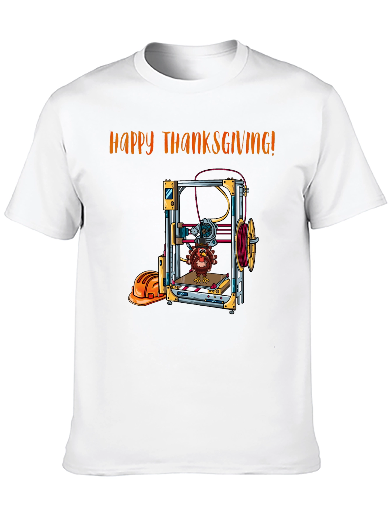Thanksgiving 3D Printing Turkey T-Shirt